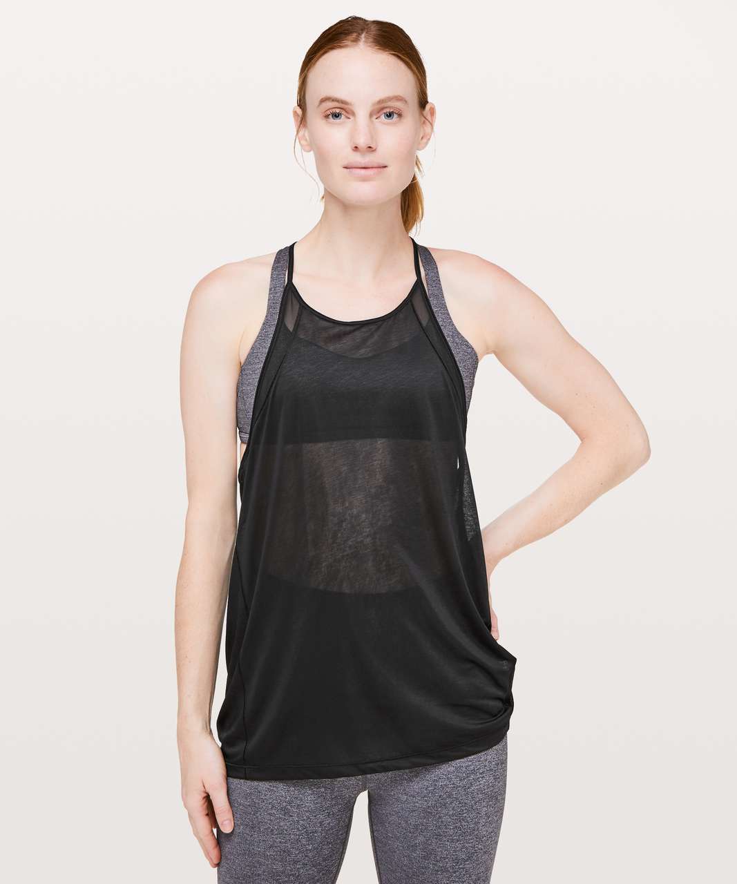 Lululemon Through The Movement Tank - Black - lulu fanatics