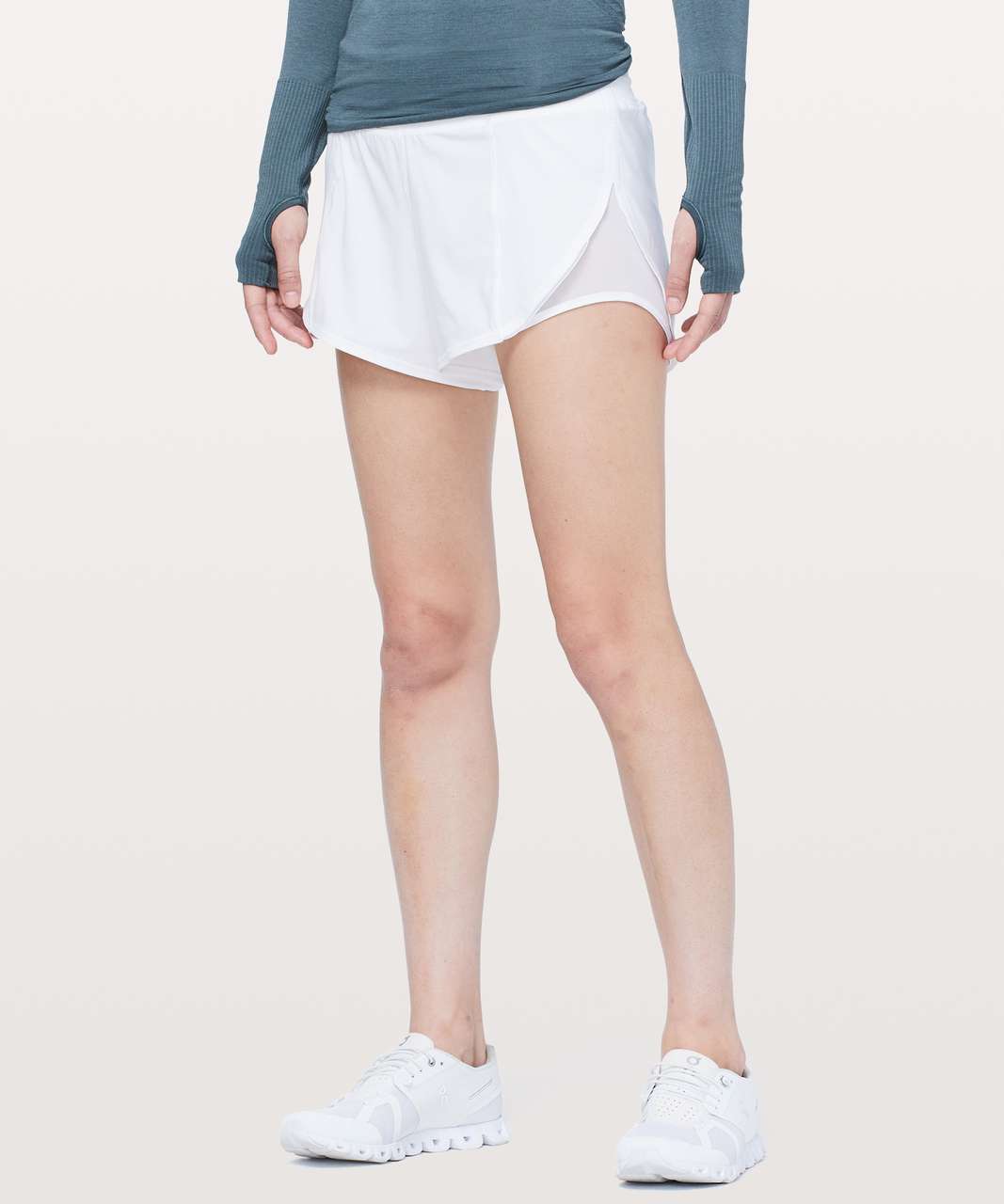 Lululemon Attack The Track Short *4" - White