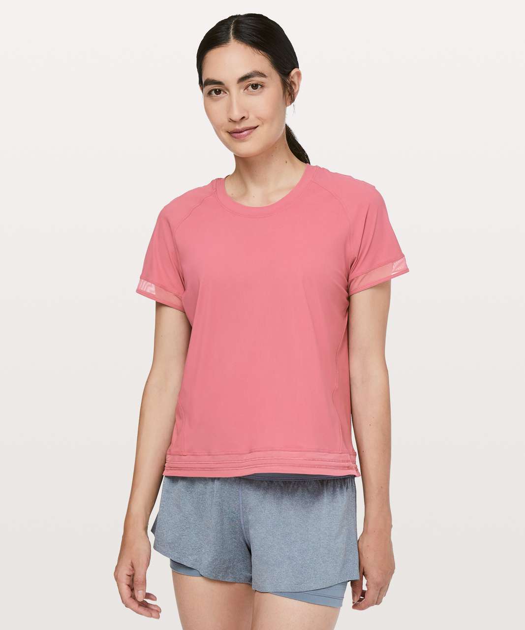 Lululemon Find Focus Short Sleeve - Cherry Tint