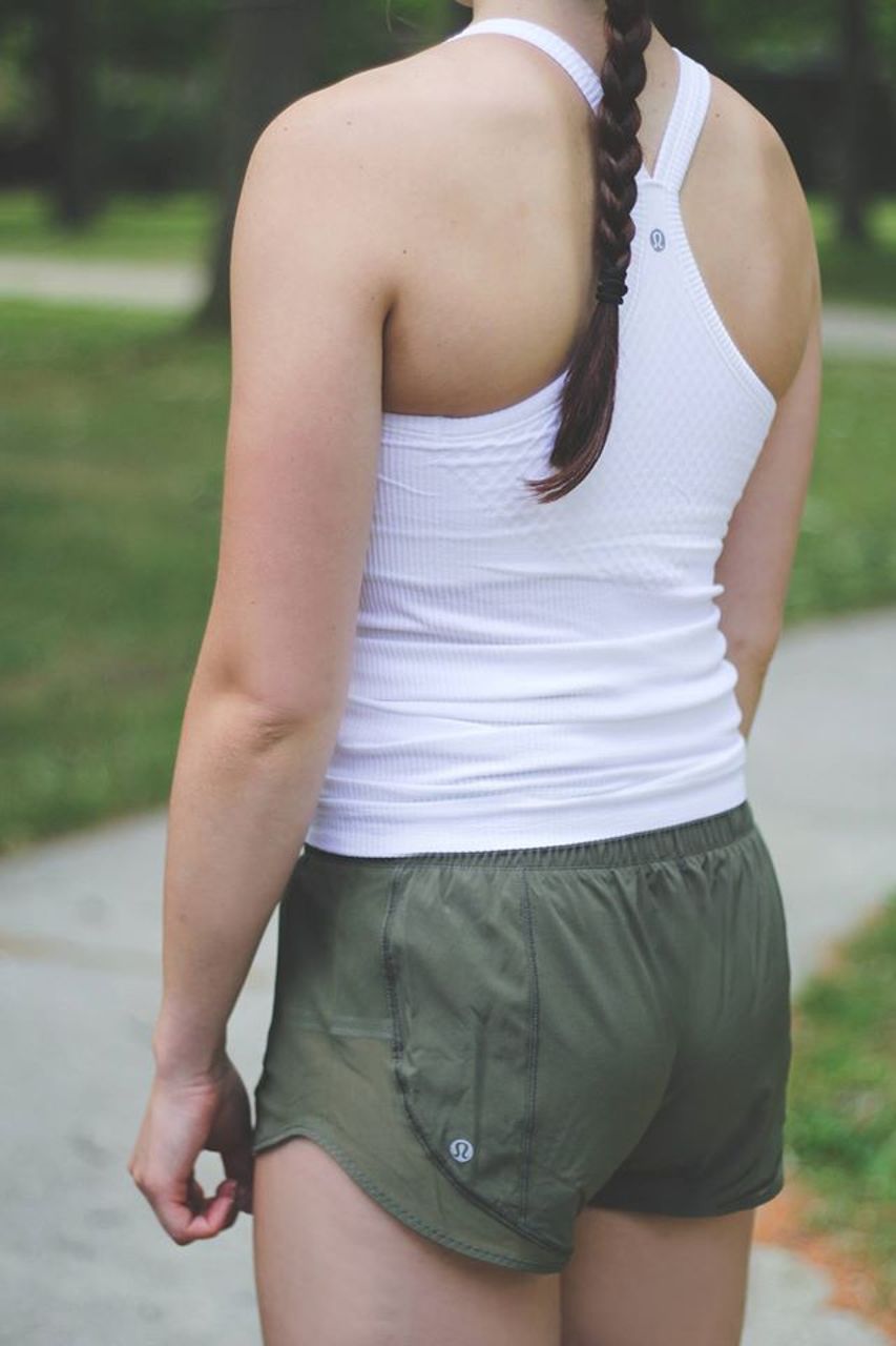 Lululemon Ebb To Street Tank - Heathered White