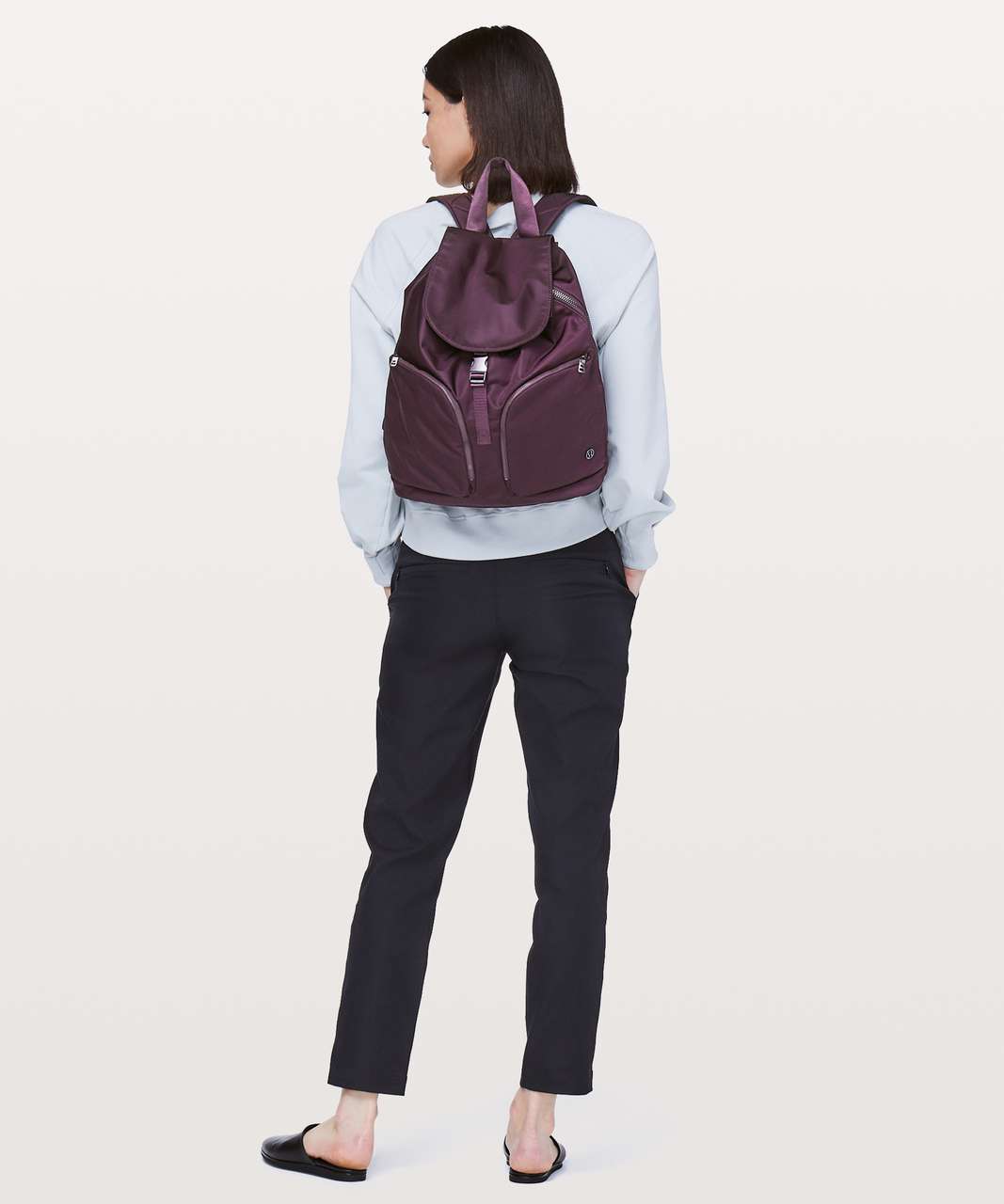 lululemon black cherry backpack