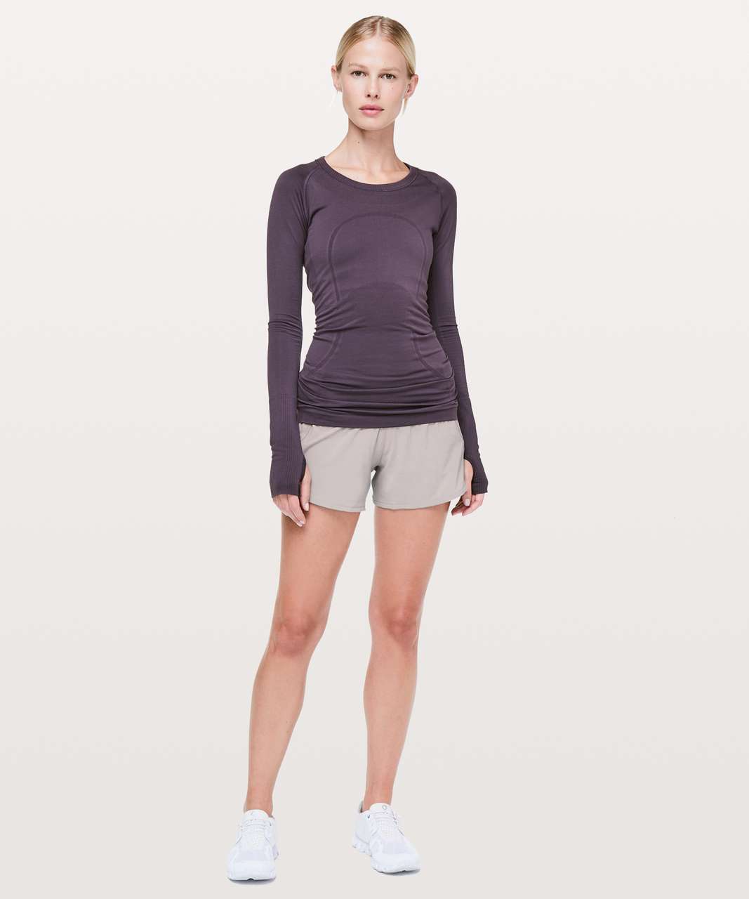 Lululemon Run Times Short II *4" - Dark Chrome