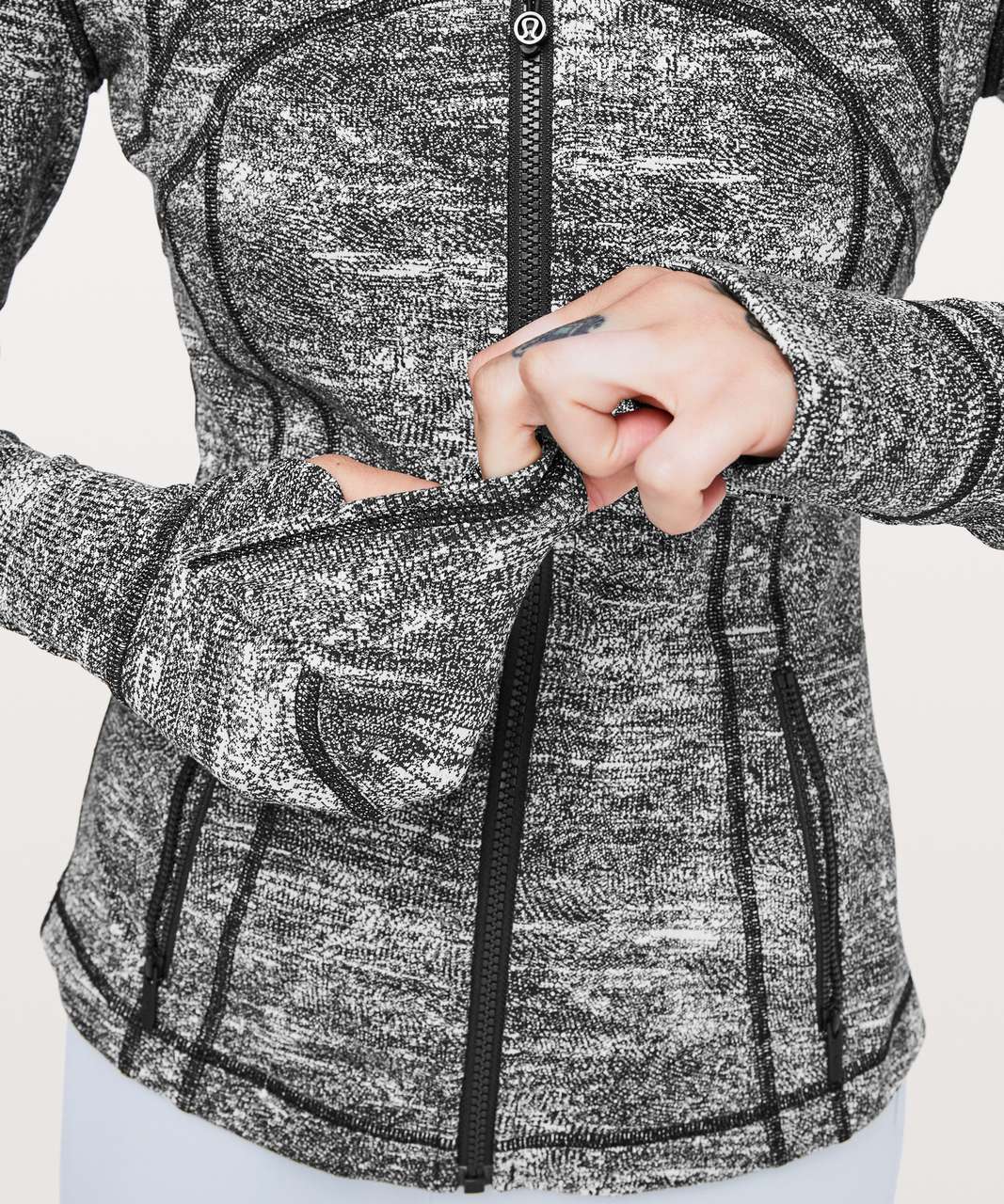 Lululemon Define Jacket - Rush Jacquard Black White