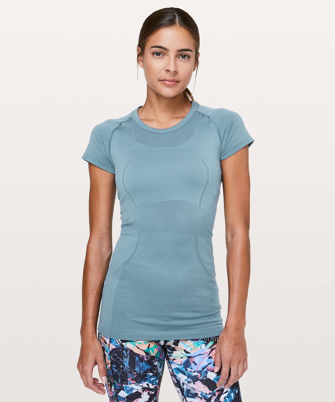 Lululemon Swiftly Tech Short Sleeve Crew - Slate Blue / Slate Blue - lulu  fanatics