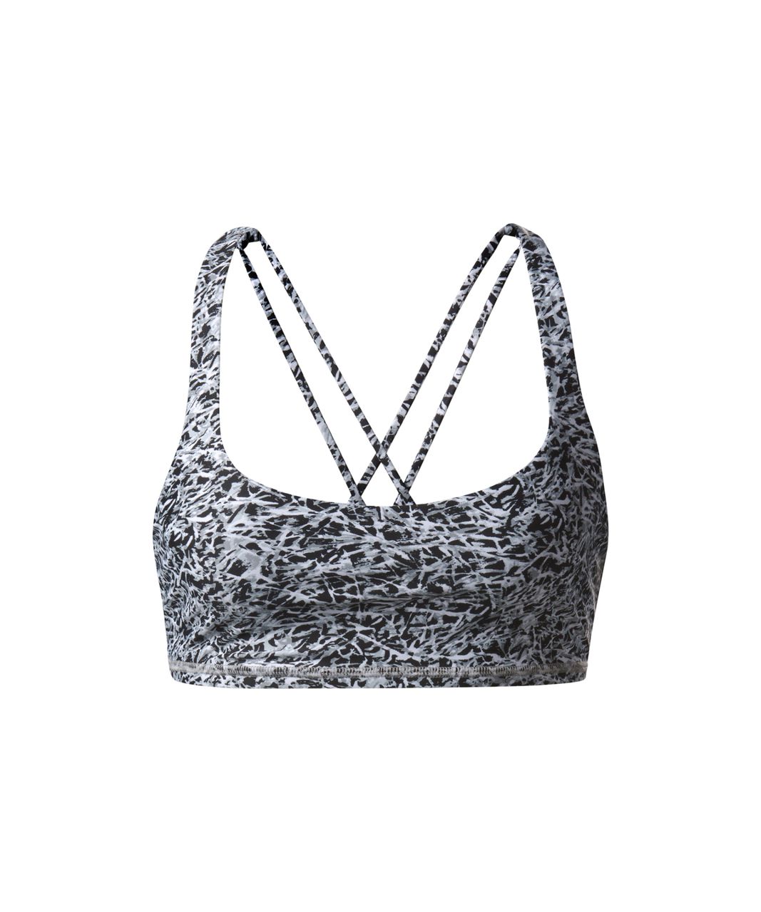 Lululemon Free To Be Bra H2O - Mini Ripple White Seal Grey