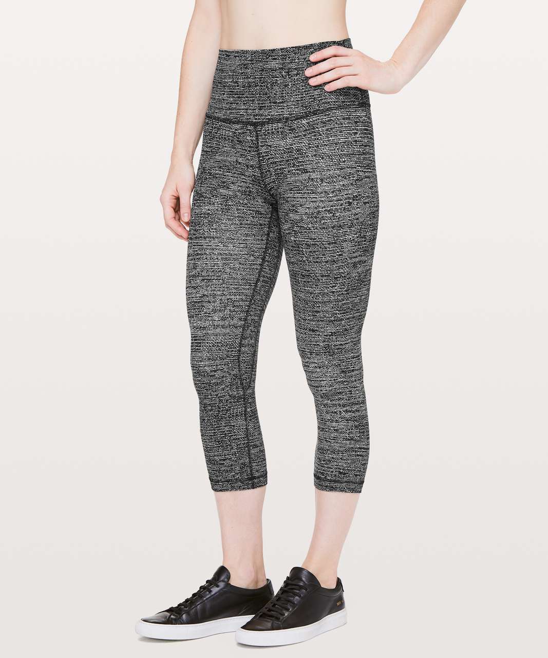 Lululemon Align Crop *21" - Twillines Ice Grey Black