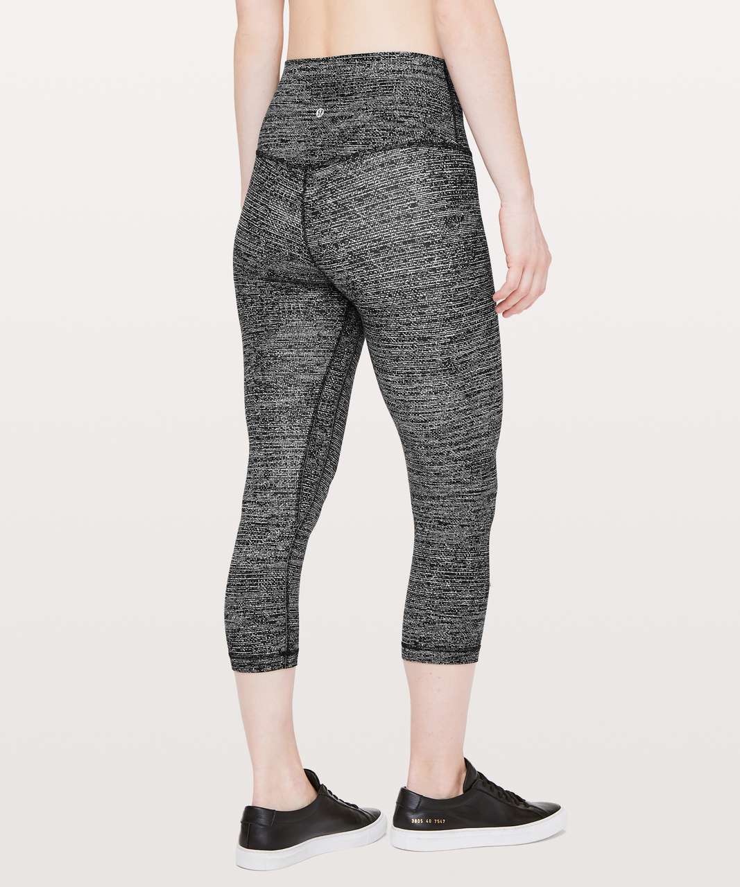 Lululemon Align Crop *21" - Twillines Ice Grey Black