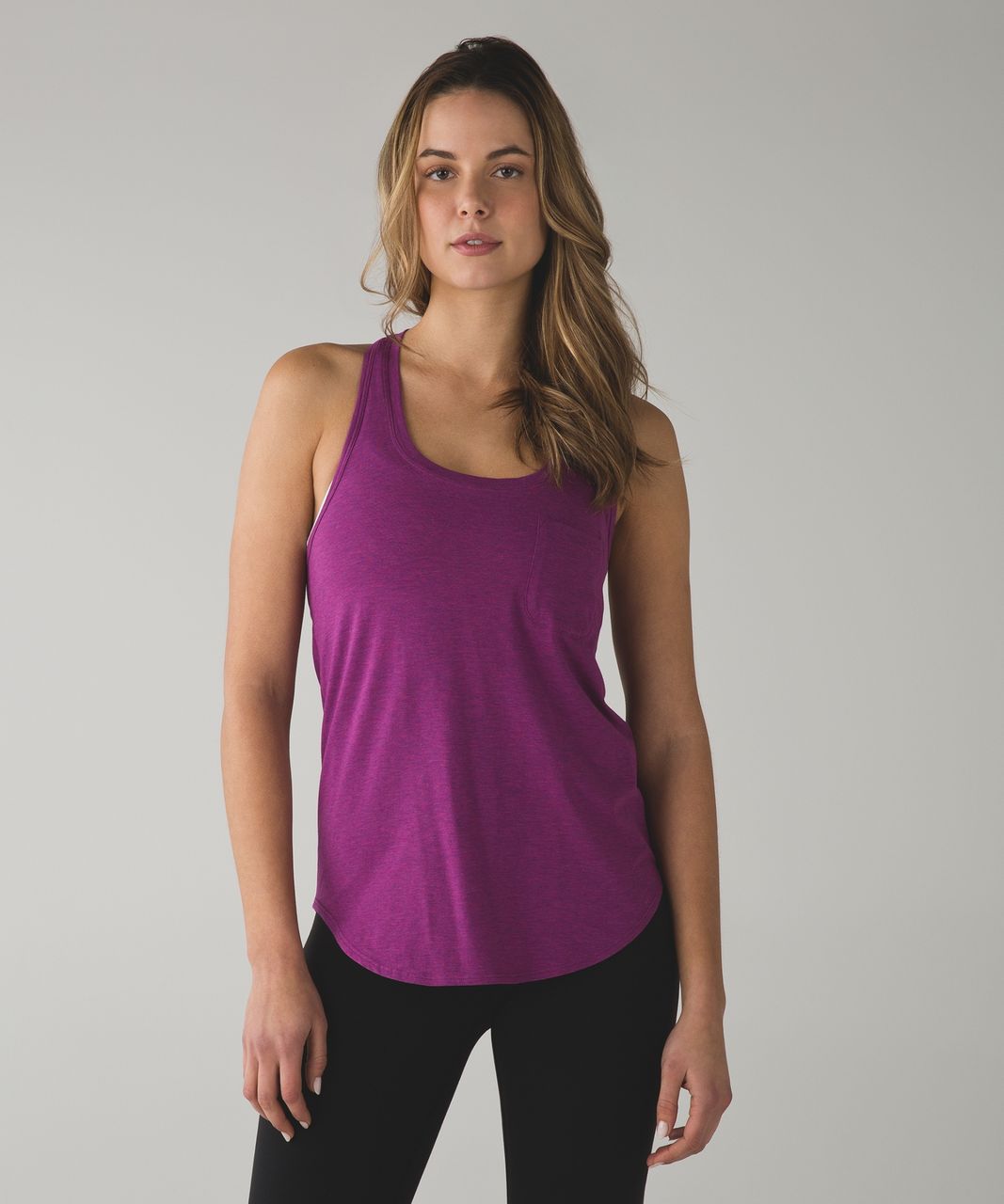 Lululemon Yogi Racer Back III - Heathered Regal Plum