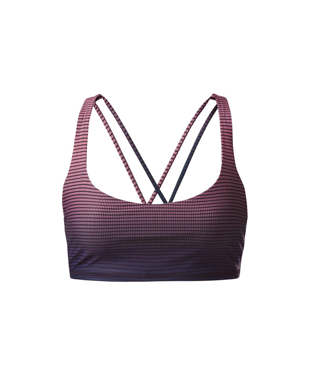 Lululemon Free To Be Bra H2o - Double Gradient Free To Be H2o Yum Yum Pink Alberta Lake / Black