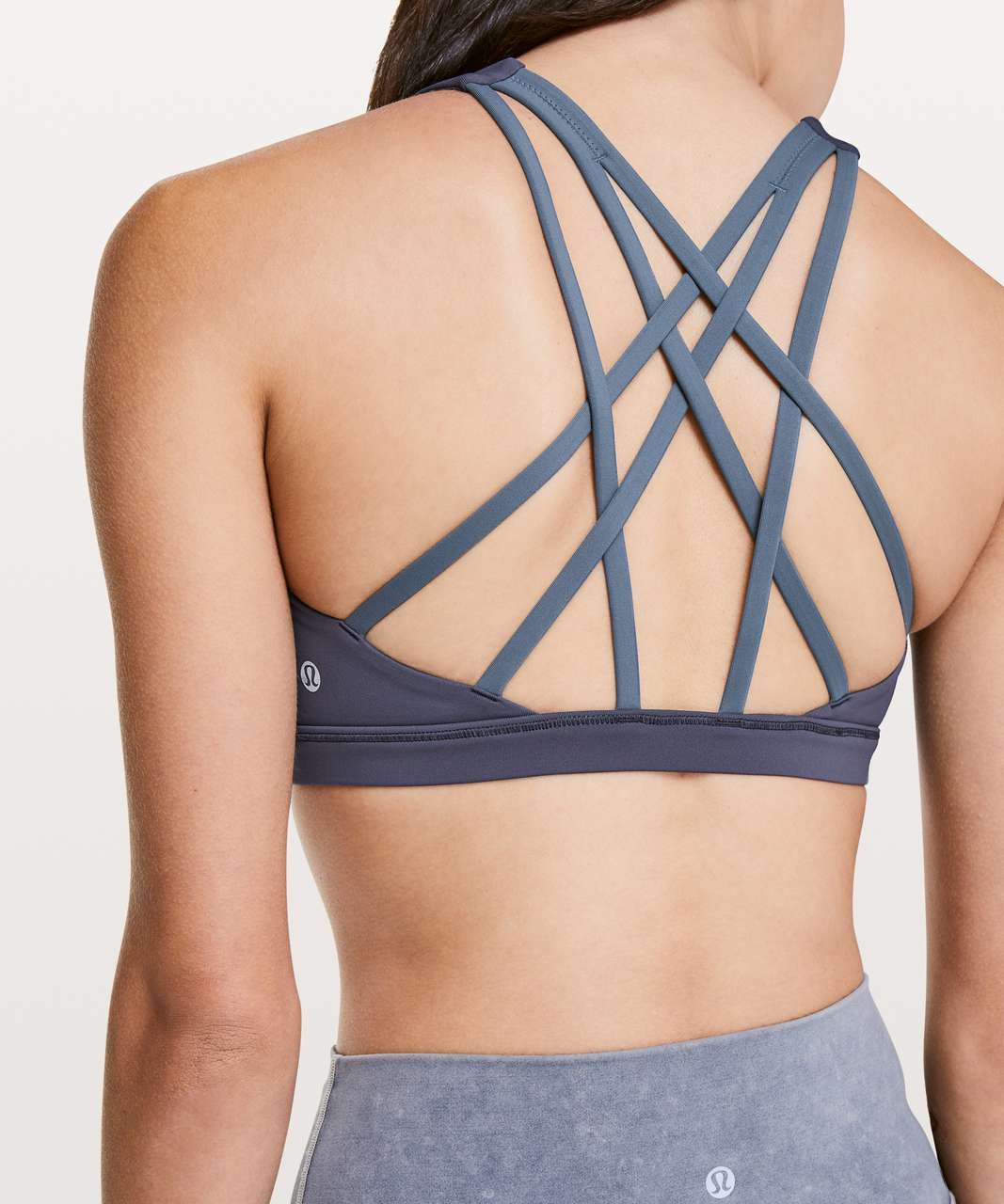 Lululemon Free To Be Serene Bra - Cadet Blue / Iron Purple