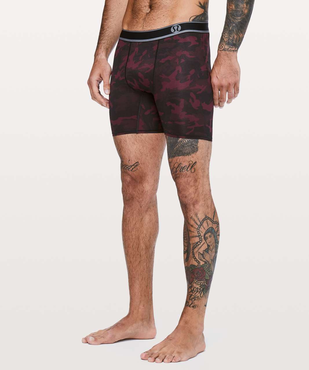 Lululemon Game On Boxer Brief *7.5" - Incognito Camo Red Multi