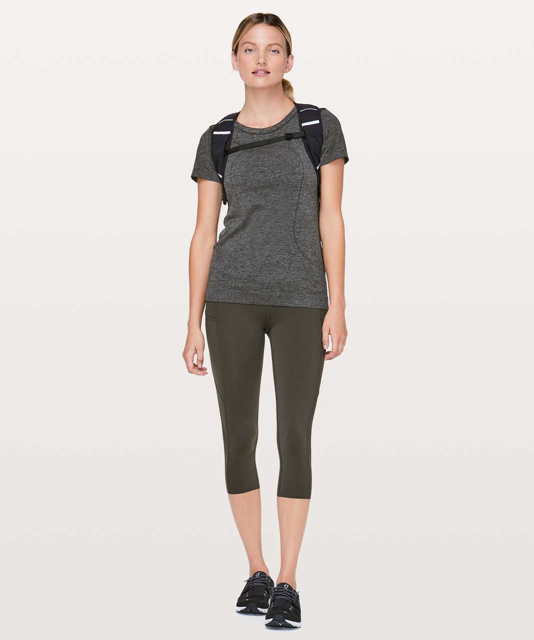 Lululemon Swiftly Tech Short Sleeve (Breeze) *Relaxed Fit - Black / Anchor