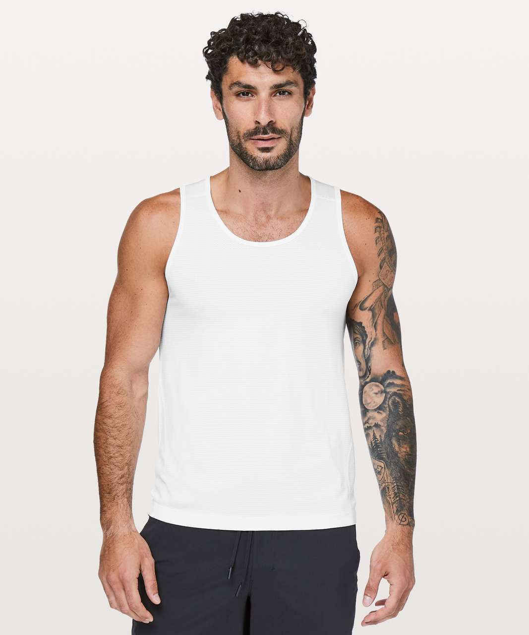 Lululemon Metal Vent Tech Tank - White / White - lulu fanatics