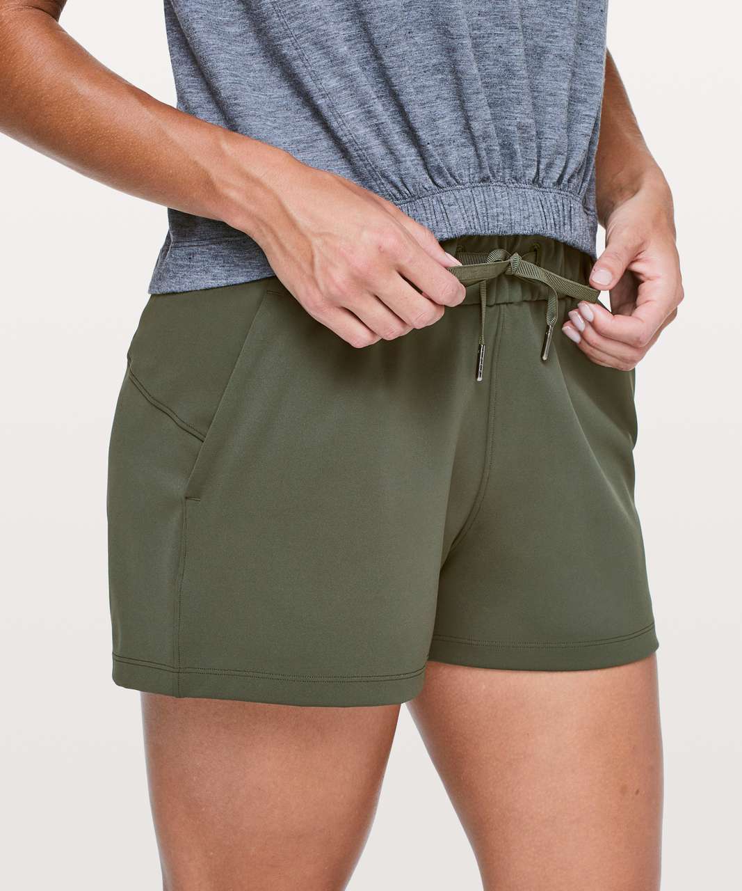 Lululemon On The Fly Short *2.5" - Camo Green