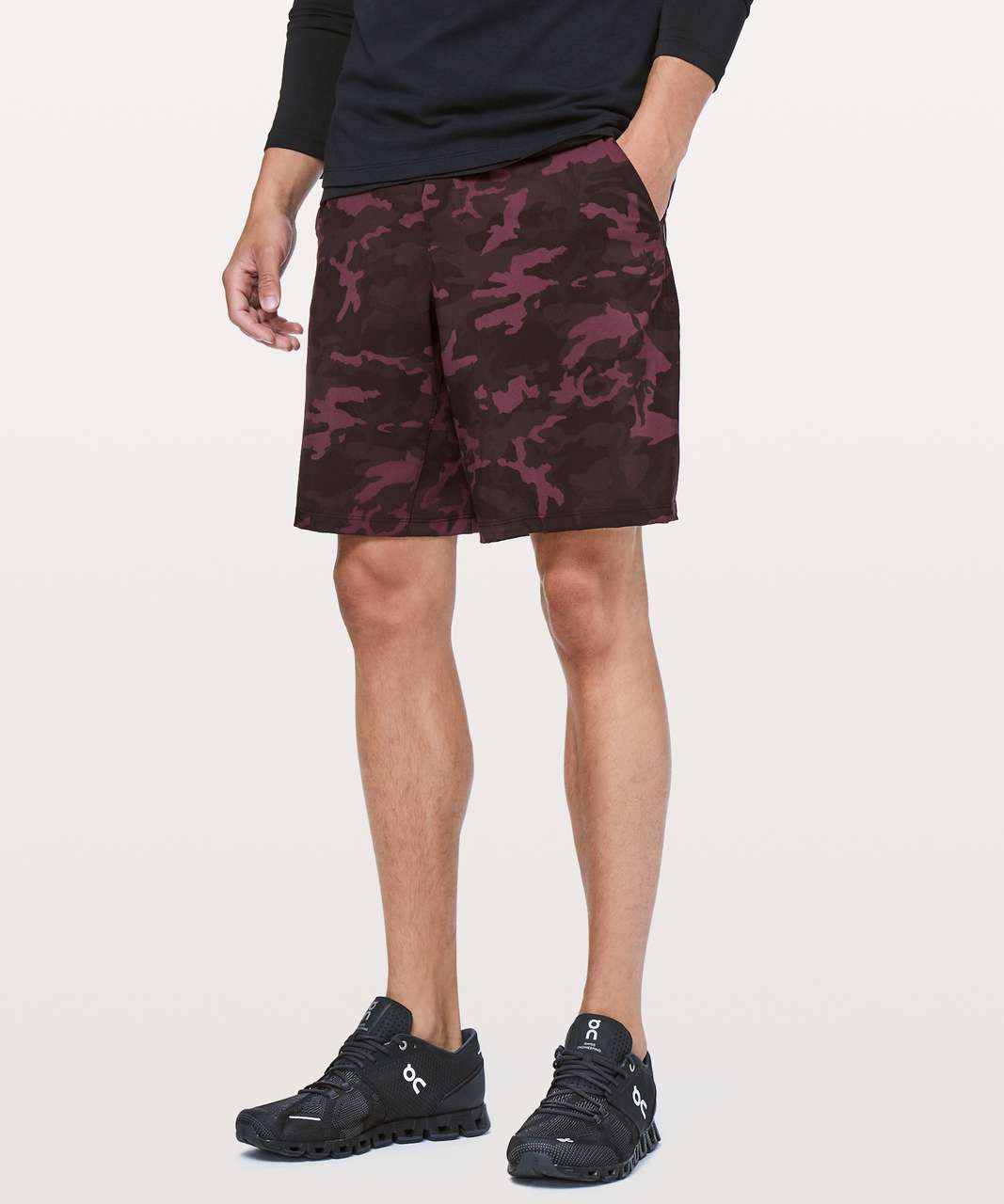 Lululemon Pace Breaker Short *9" Updated - Incognito Camo Red Multi