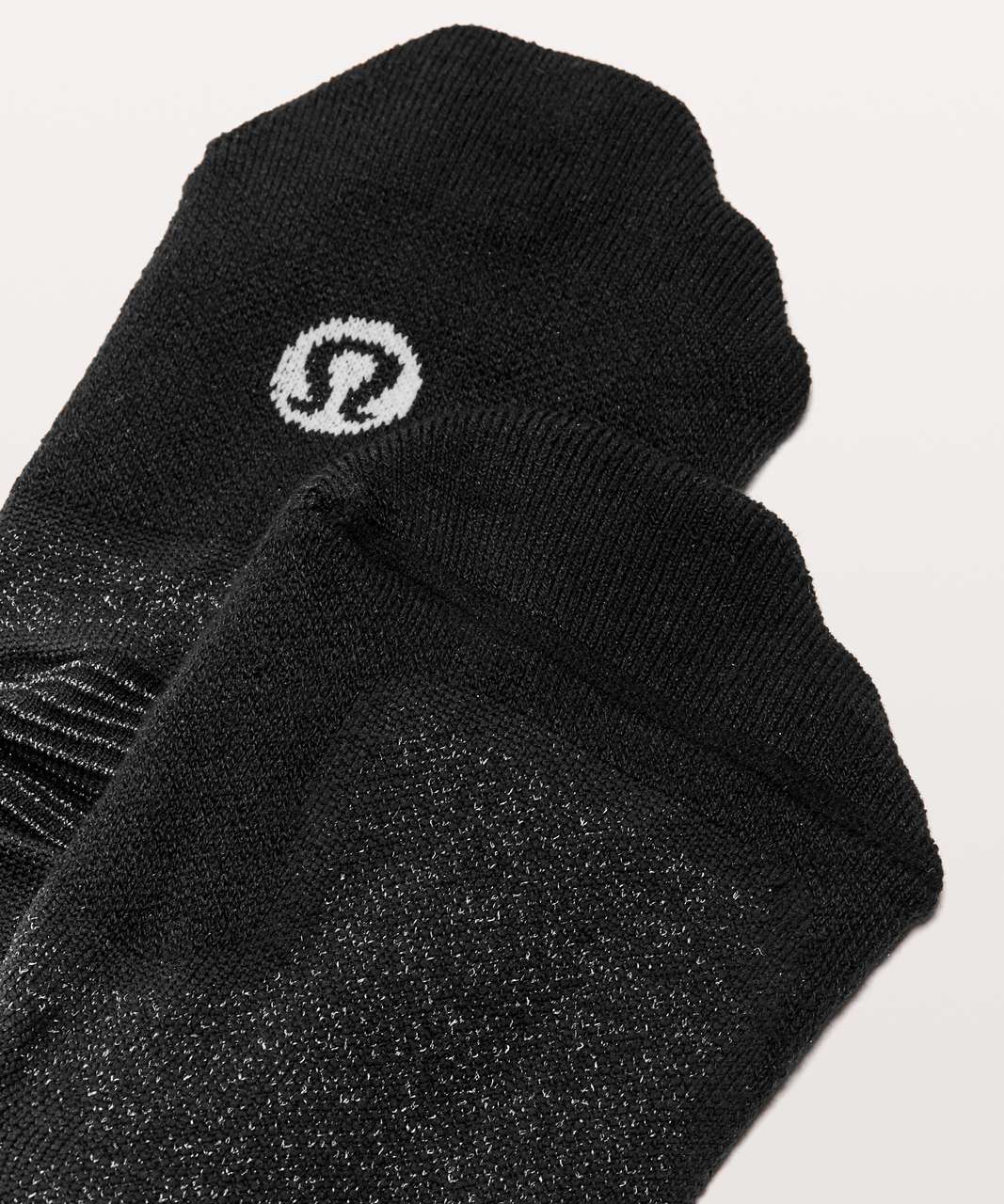 Lululemon Speed Quarter Sock *Silver - Black - lulu fanatics