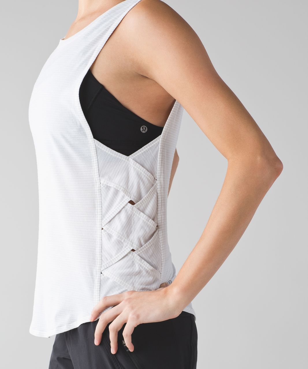 Lululemon Var-City Muscle Tank - Heathered White