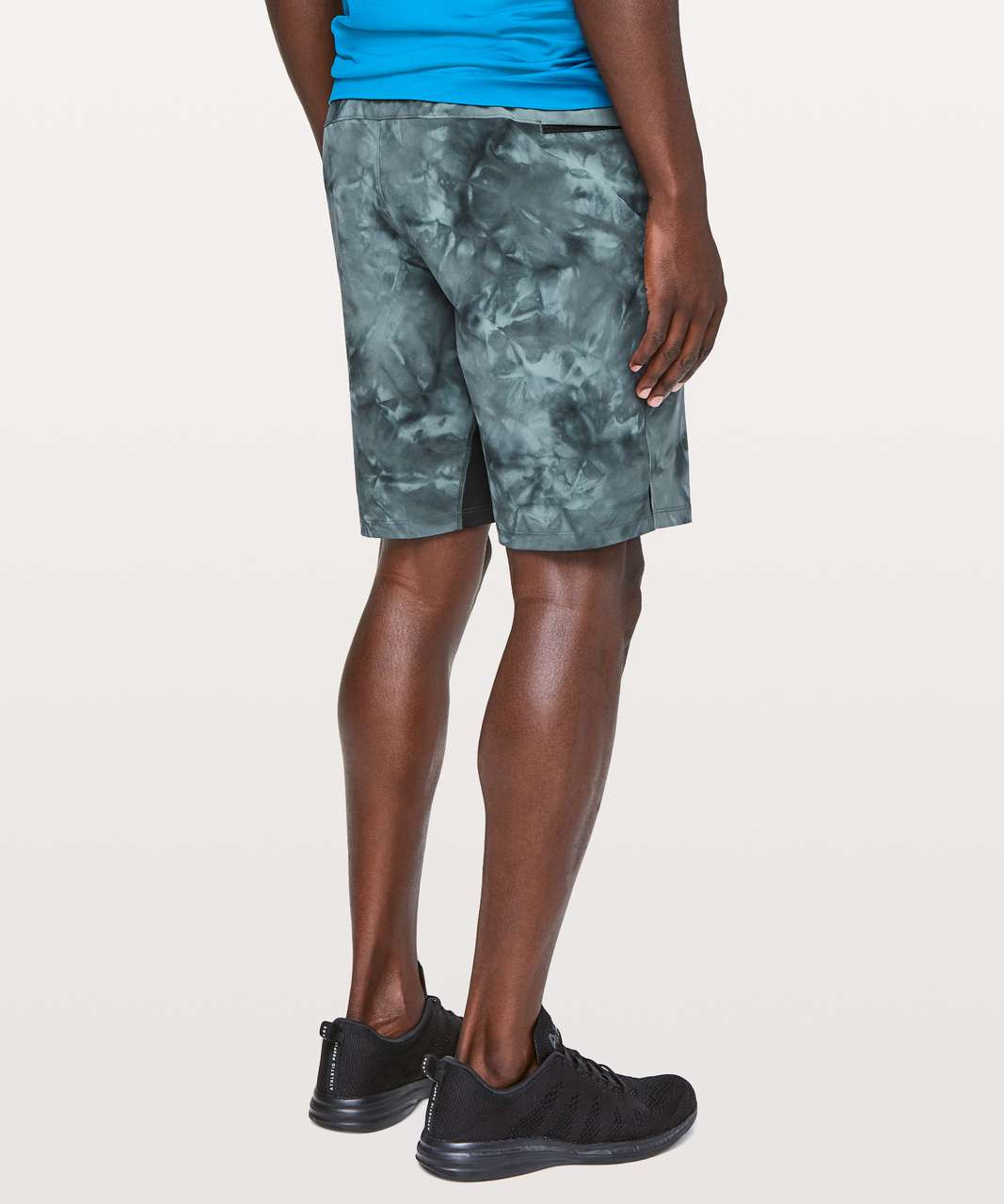 Lululemon - Pace Breaker Short Linerless 9 - Heathered Texture Printed  Mercury Deep Coal - $58.00