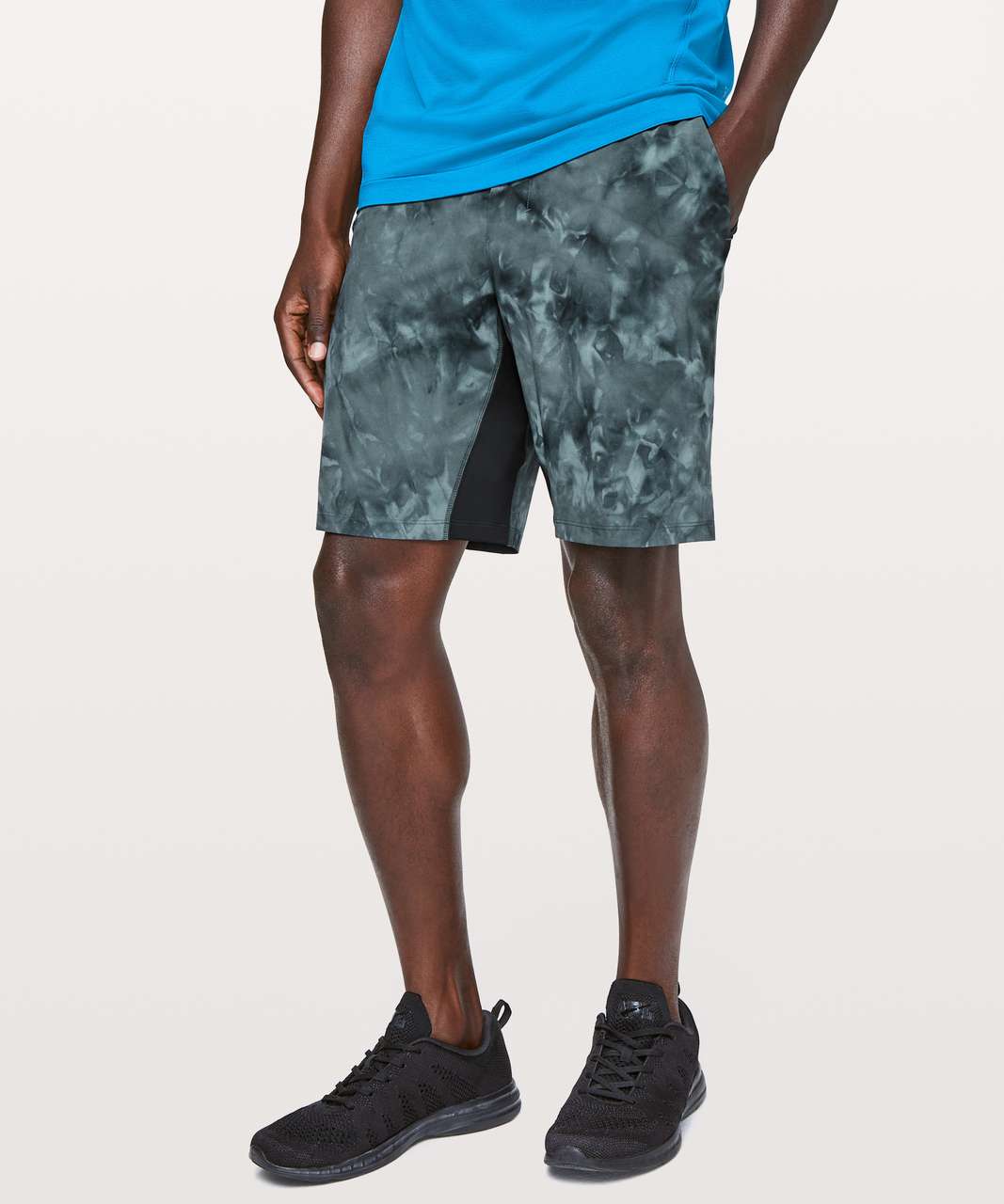 Lululemon T.H.E. Short *Linerless 9 Updated - Diamond Dye Blue Charcoal  Black - lulu fanatics