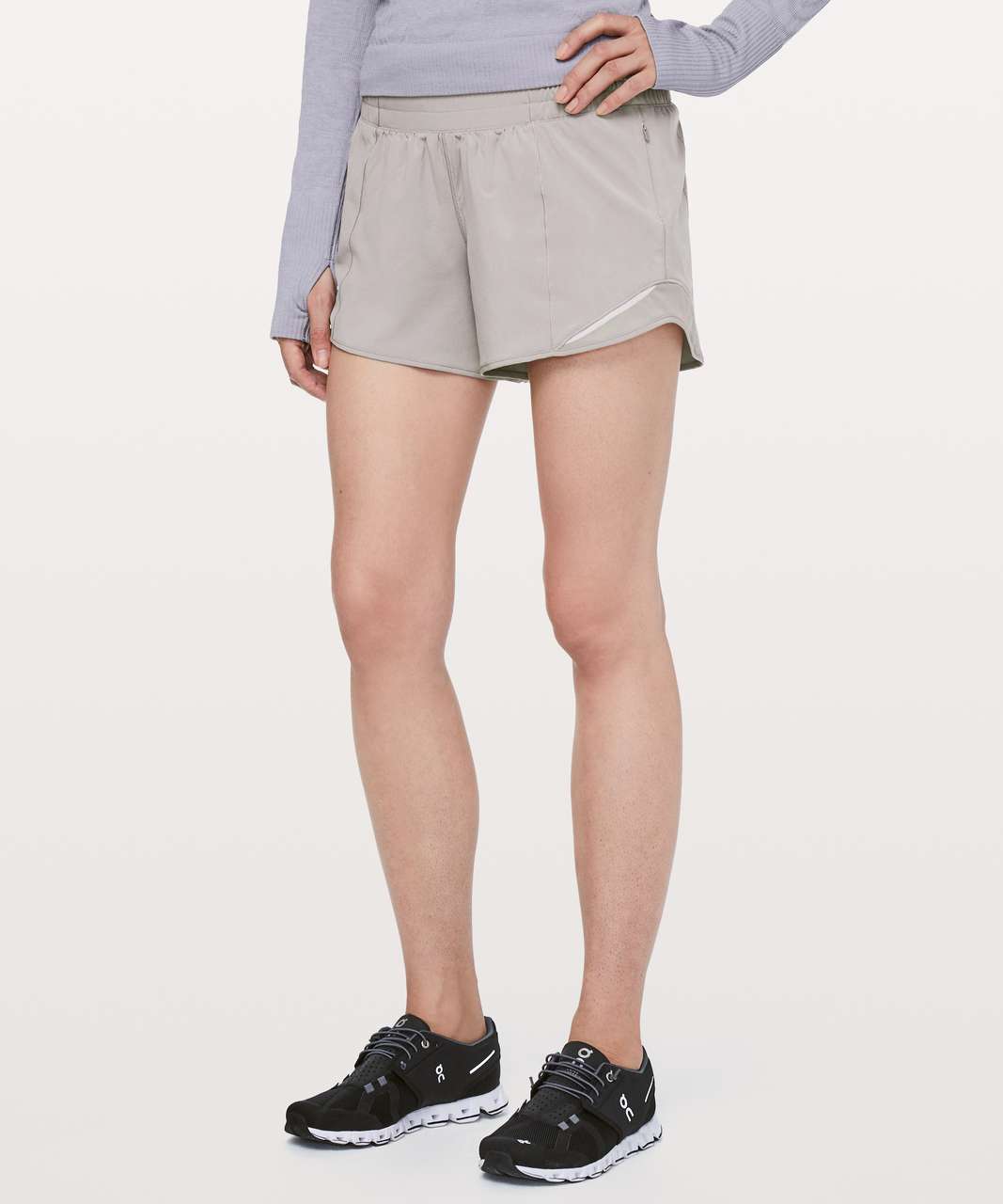 Lululemon Hotty Hot Short II *Long 4 - Dark Chrome - lulu fanatics