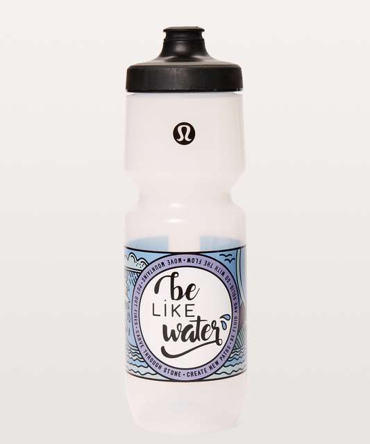 LULULEMON BACK TO LIFE SPORT WATER BOTTLE 24OZ Black Camo Used Stainless  Steel