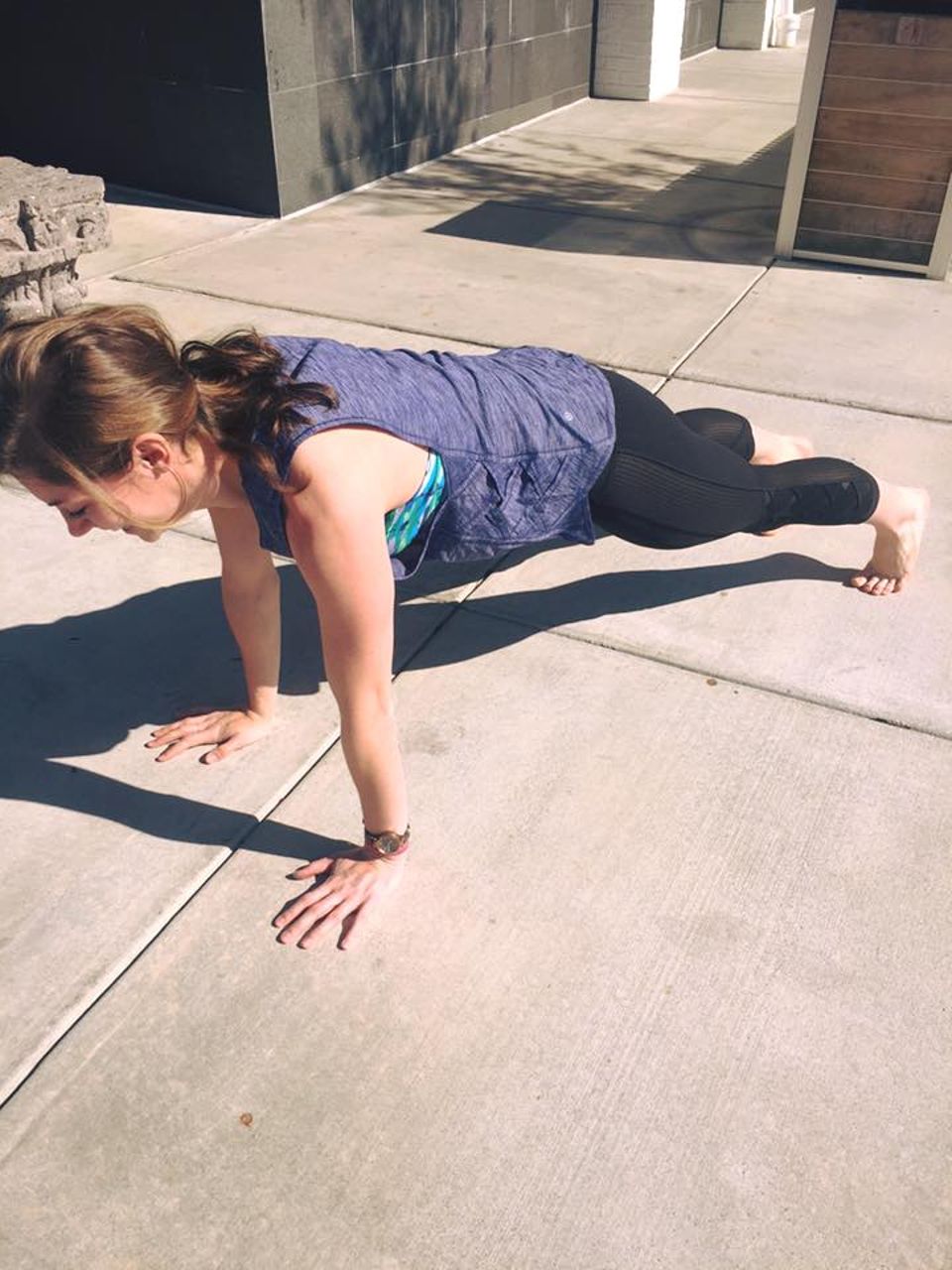 Lululemon Var-City Muscle Tank - Heathered Hero Blue