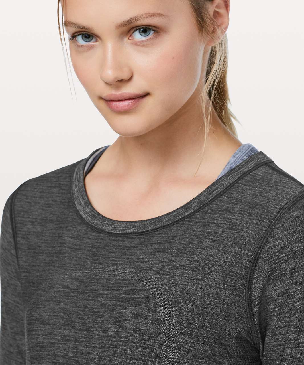 Lululemon Swiftly Tech Long Sleeve (Breeze) *Relaxed Fit - Black / Anchor