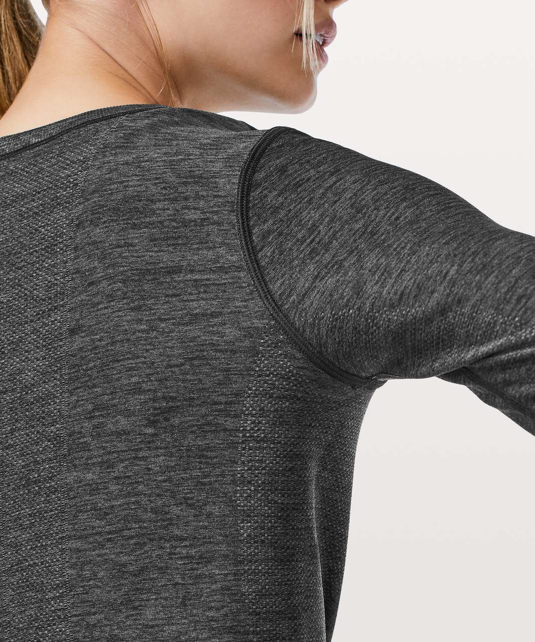 Lululemon Swiftly Tech Long Sleeve (Breeze) *Relaxed Fit - Black / Anchor