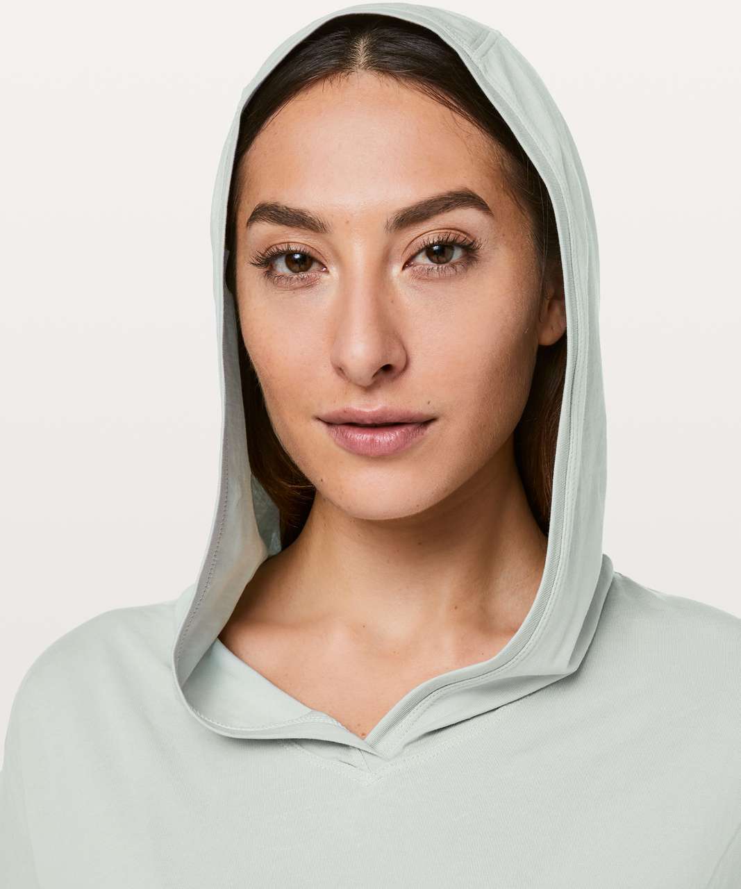 Lululemon Knot Gonna Fly Tee Hood - Jade Grey