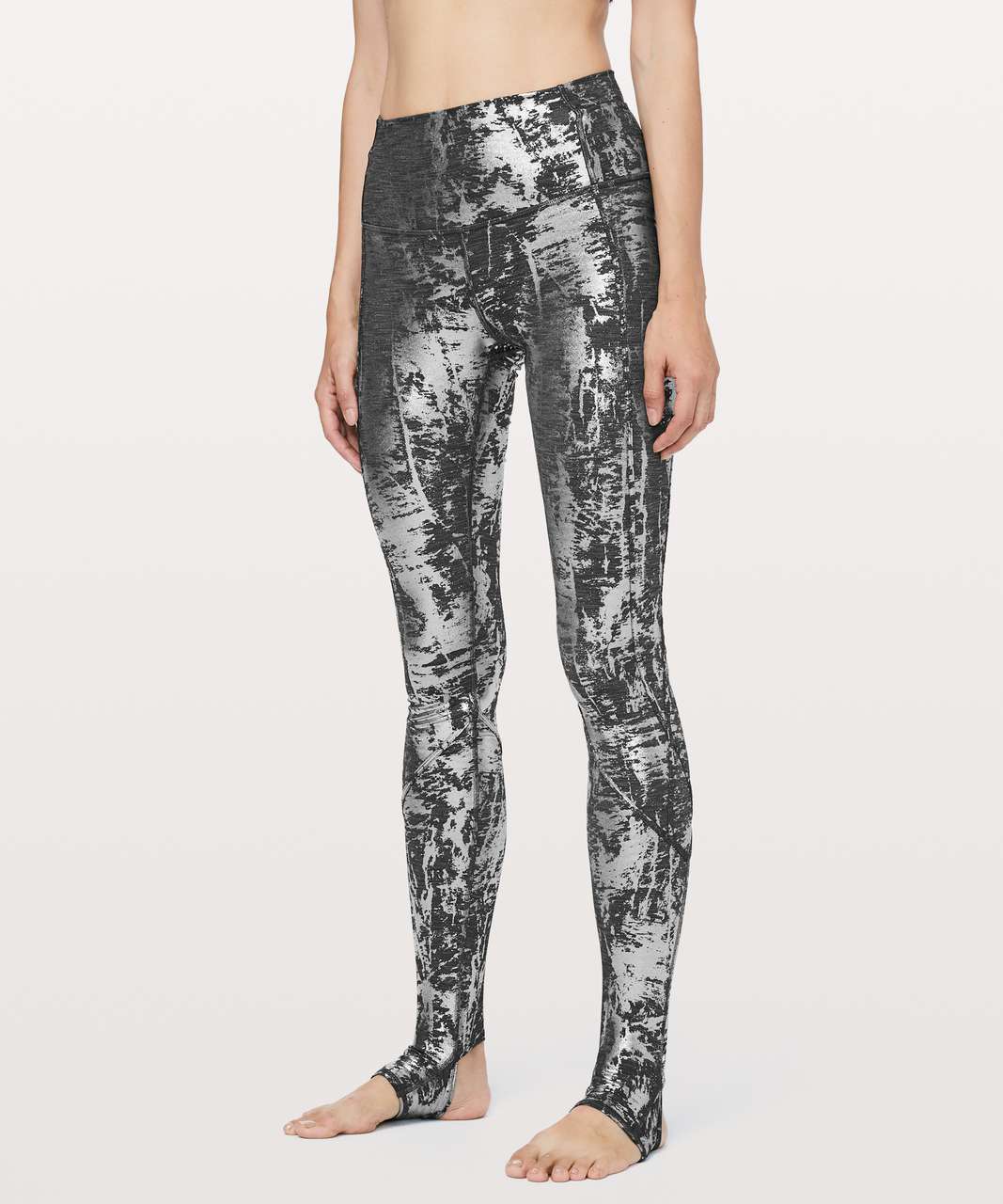 Lululemon Moment To Movement Tight 28 - Crinkle Heather Brindle High Shine  Foil - lulu fanatics