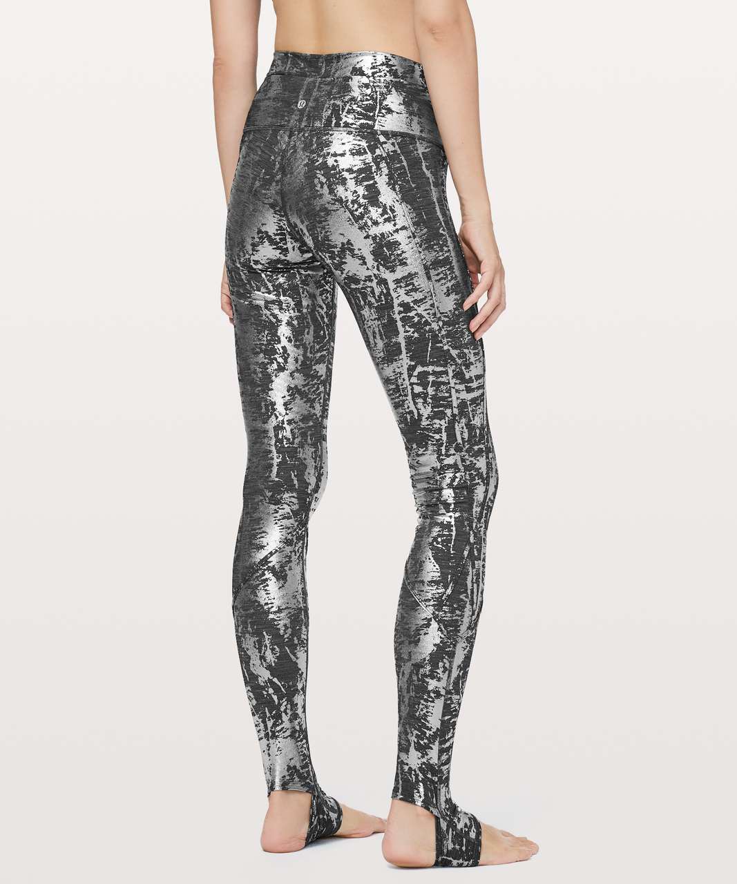 Lululemon Moment To Movement Tight 28" - Crinkle Heather Brindle High Shine Foil