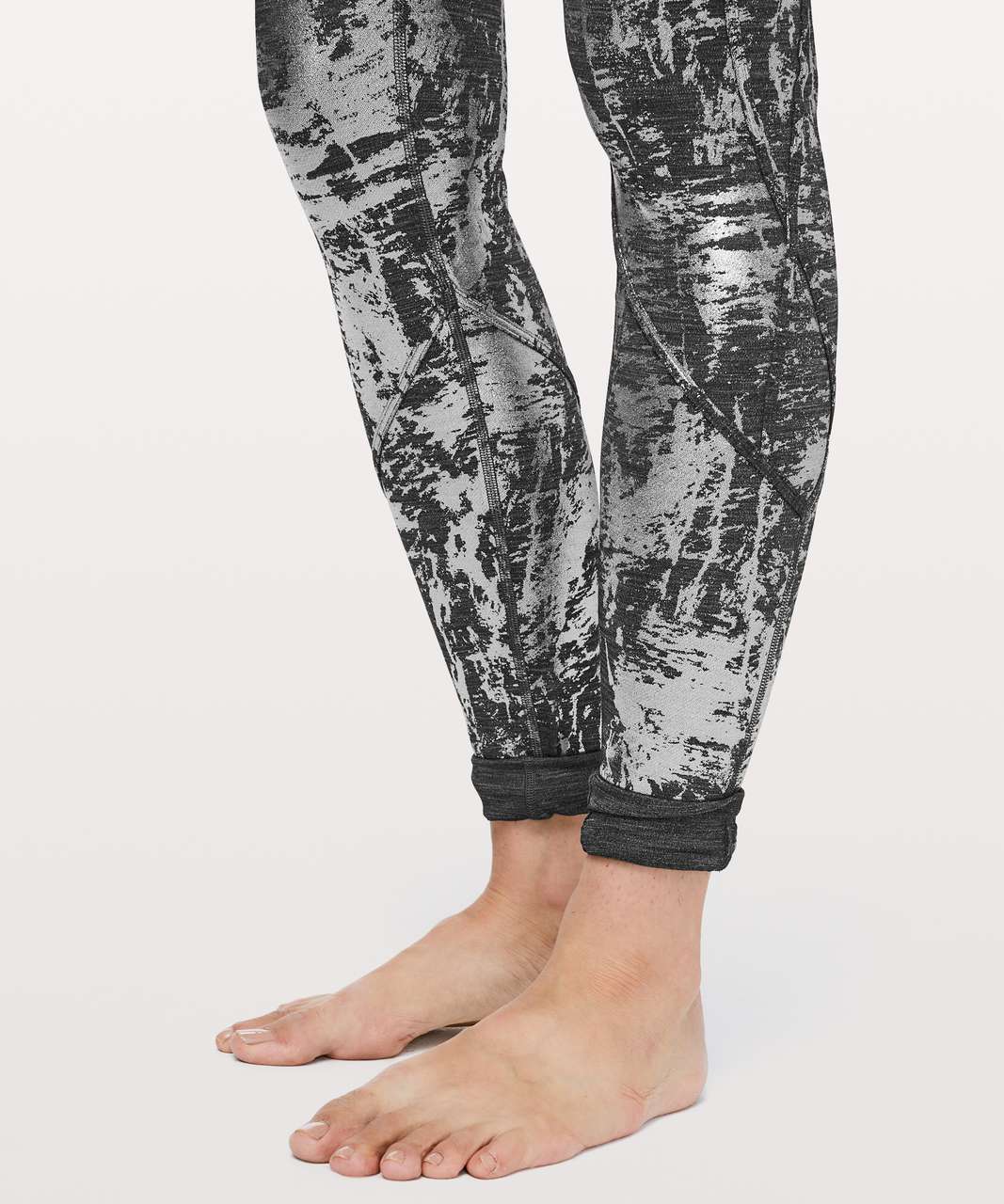Lululemon Moment To Movement Tight 28" - Crinkle Heather Brindle High Shine Foil