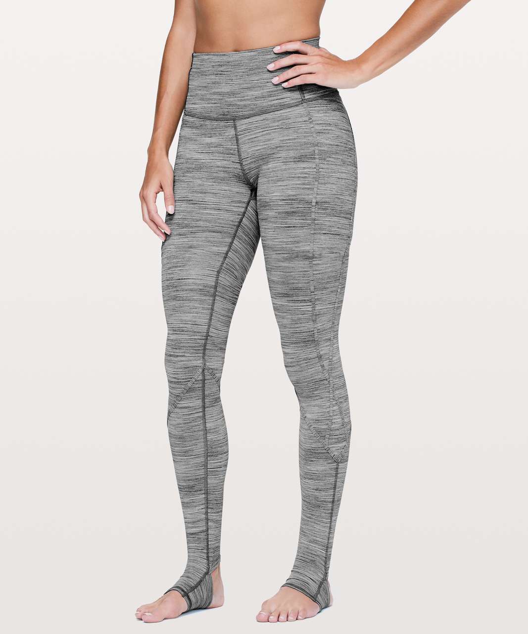 Lululemon Moment To Movement Tight 28" - Space Dye Camo Seal Grey Deep Coal