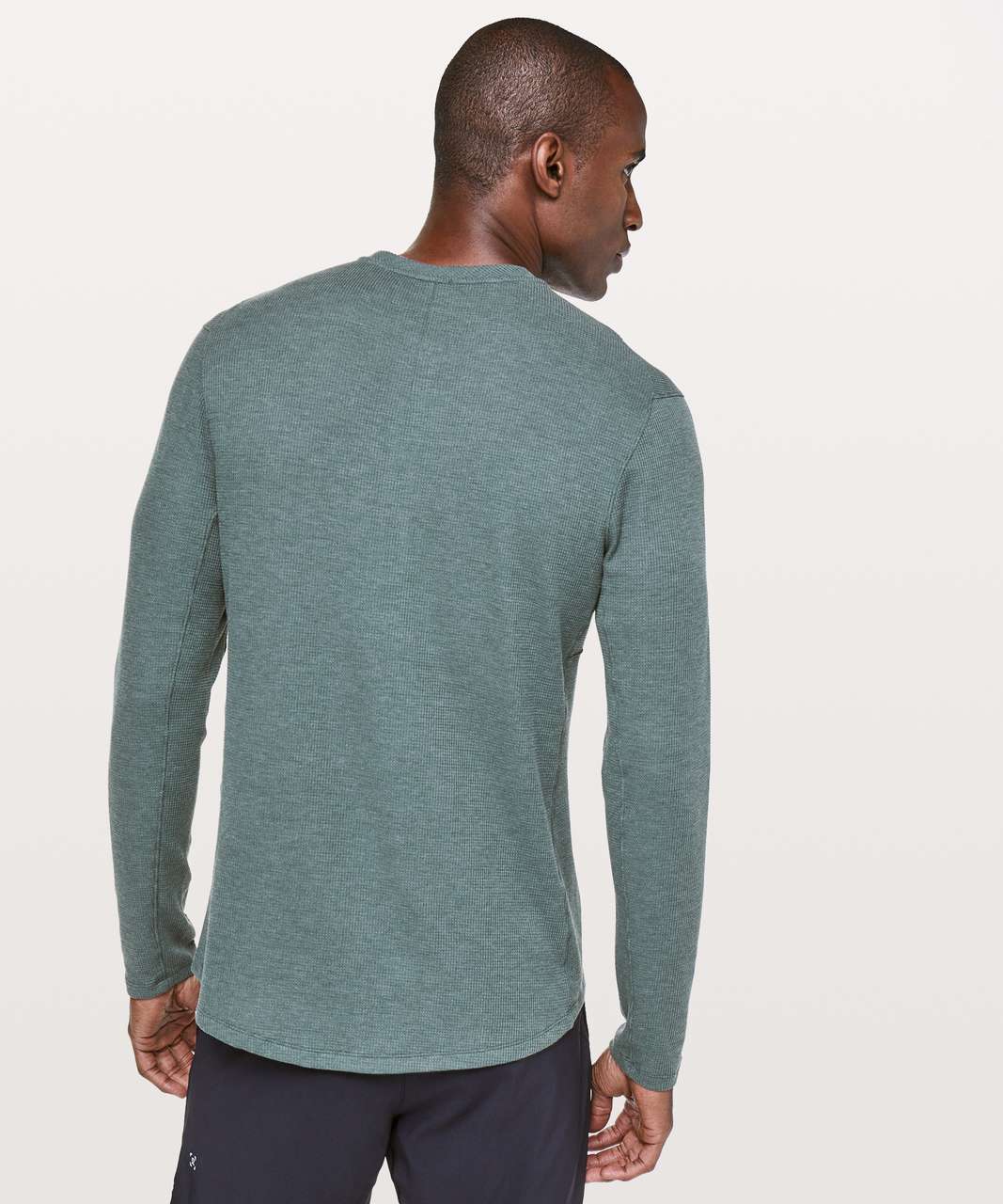 Lululemon Shift Stitch Henley - Heathered Gravity