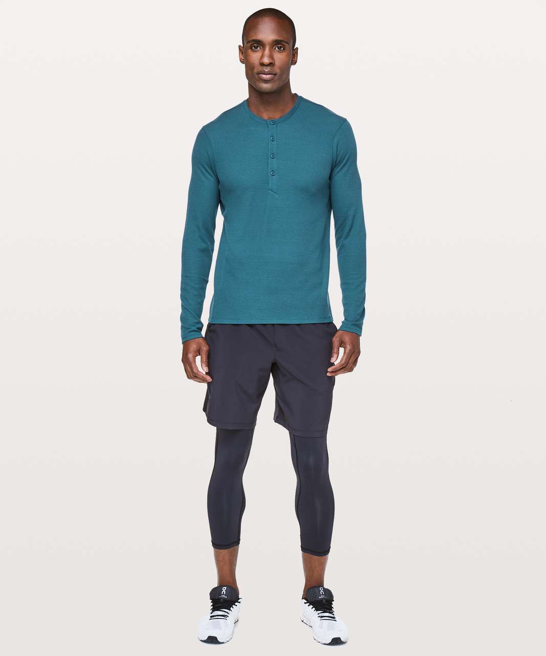 Lululemon Shift Stitch Henley - Poseidon - lulu fanatics