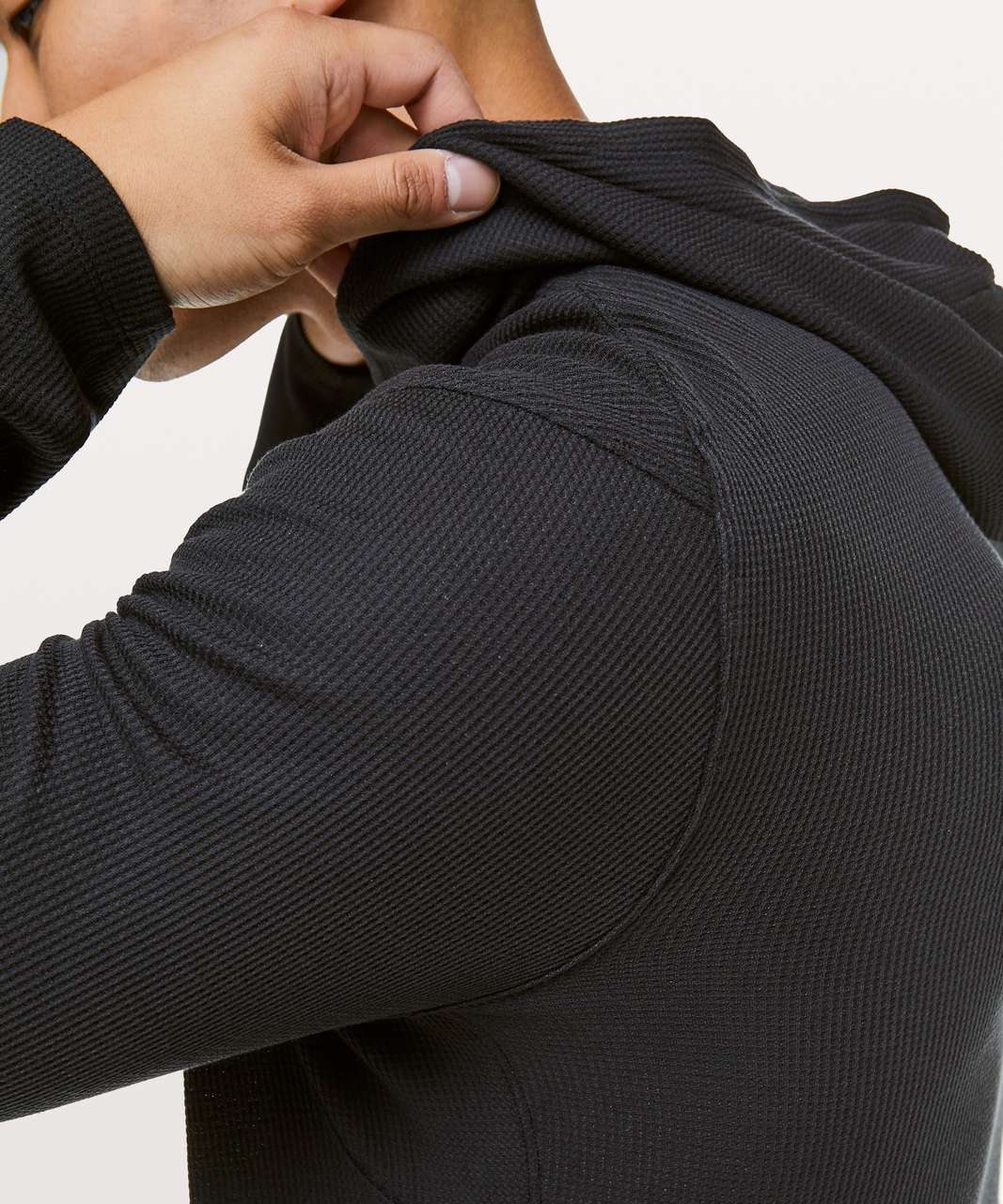 Lululemon Shift Stitch Full Zip Hoodie - Black - lulu fanatics