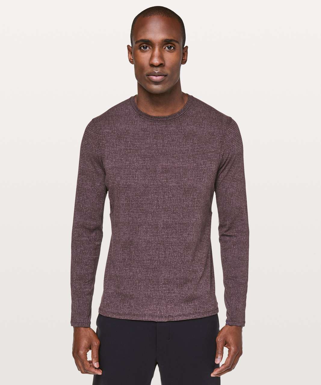 Lululemon In Mind Long Sleeve - Heathered Black Plum