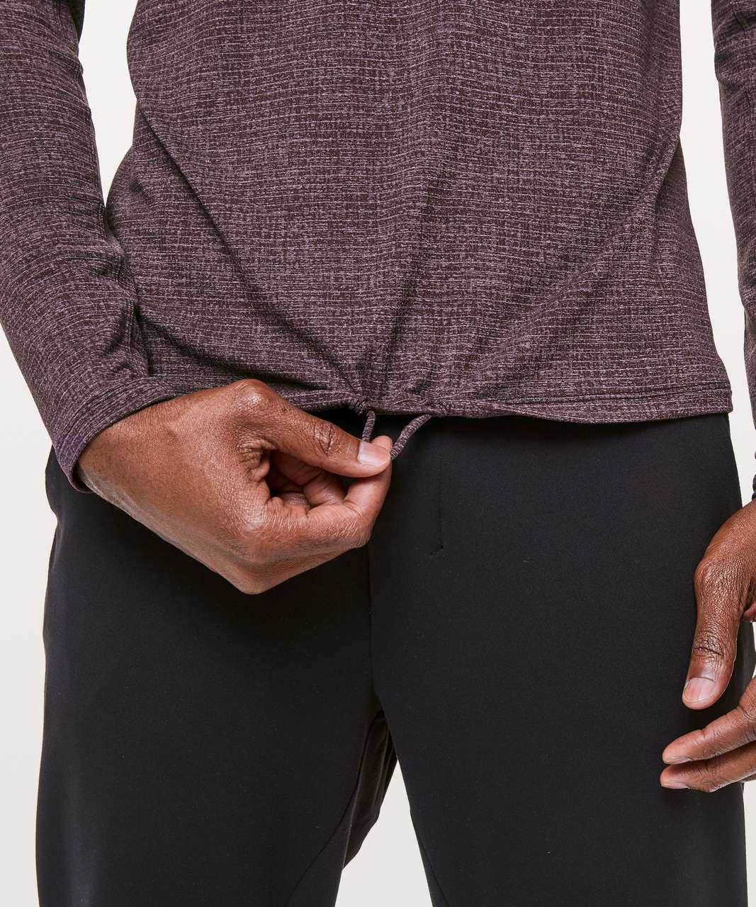 Lululemon In Mind Long Sleeve - Heathered Black Plum