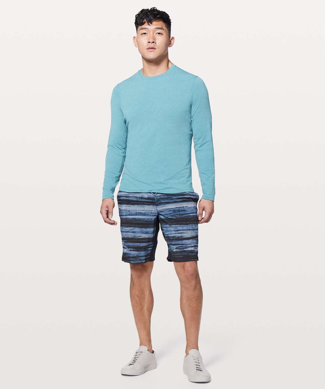 Lululemon In Mind Long Sleeve - Heathered Pacific Breeze