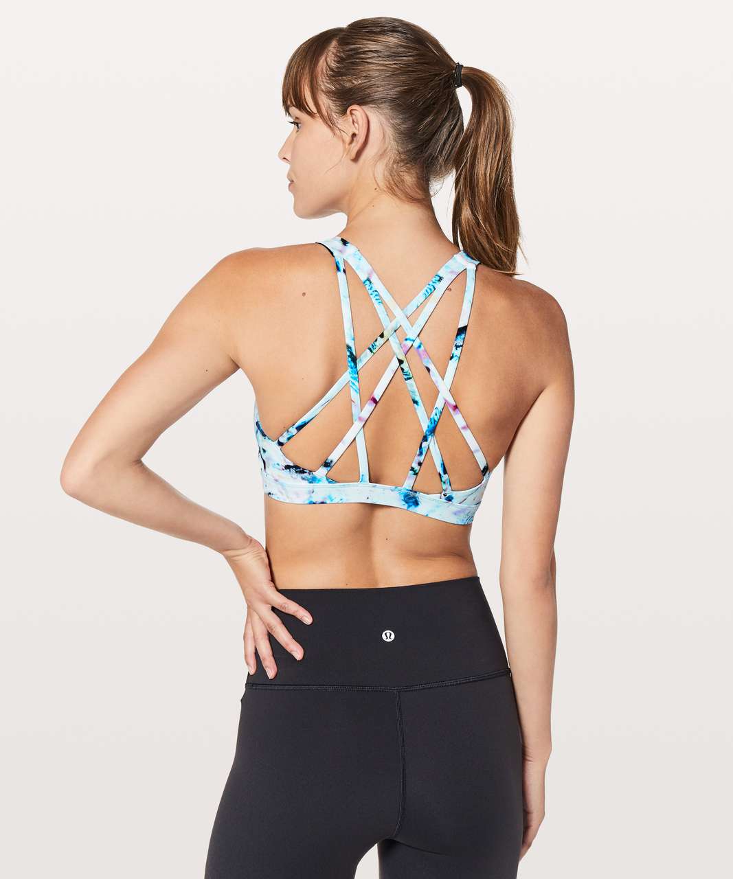 Lululemon free to be serene bra icing blue size 6