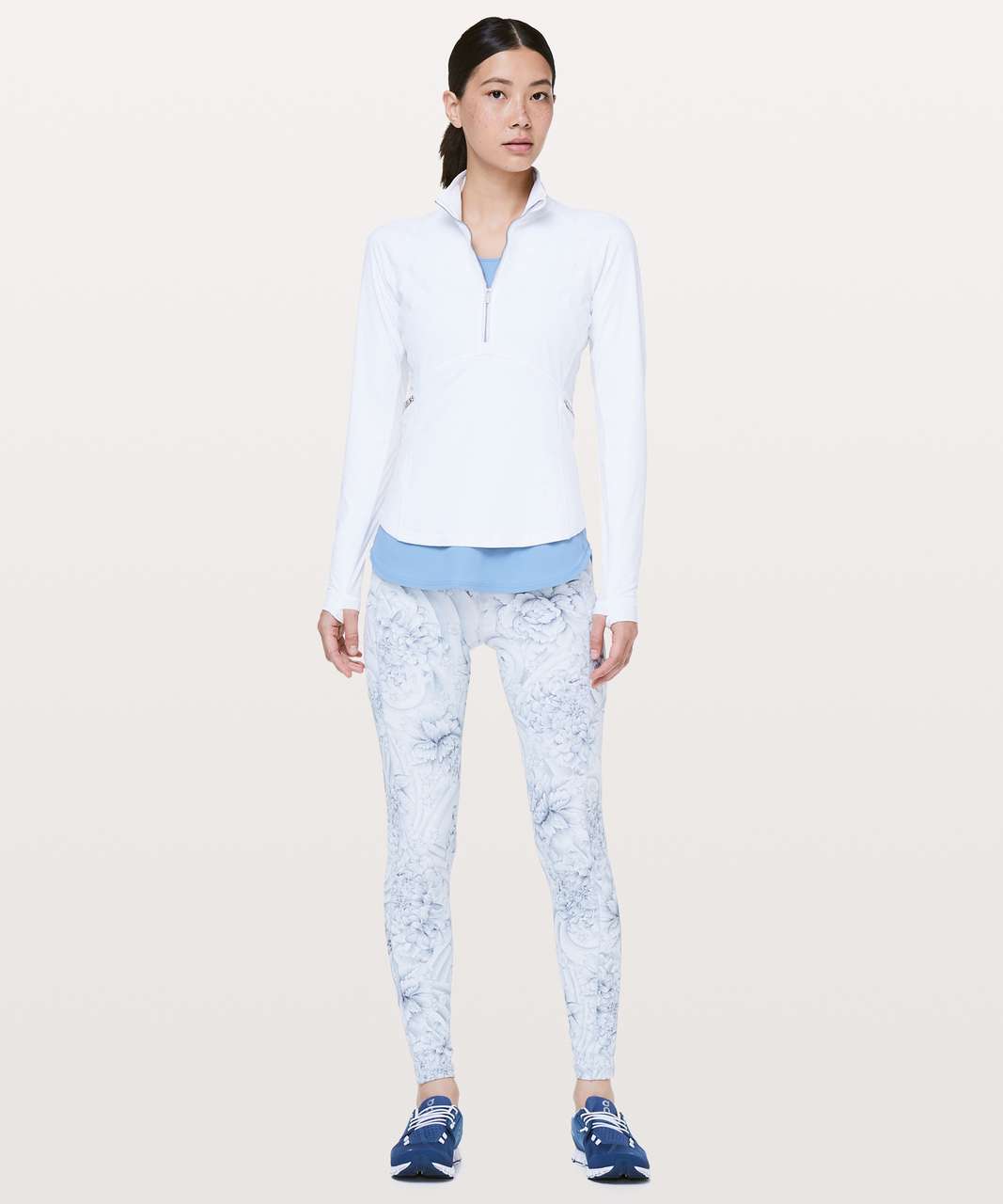 Lululemon Front Of The Pack 1/2 Zip - White