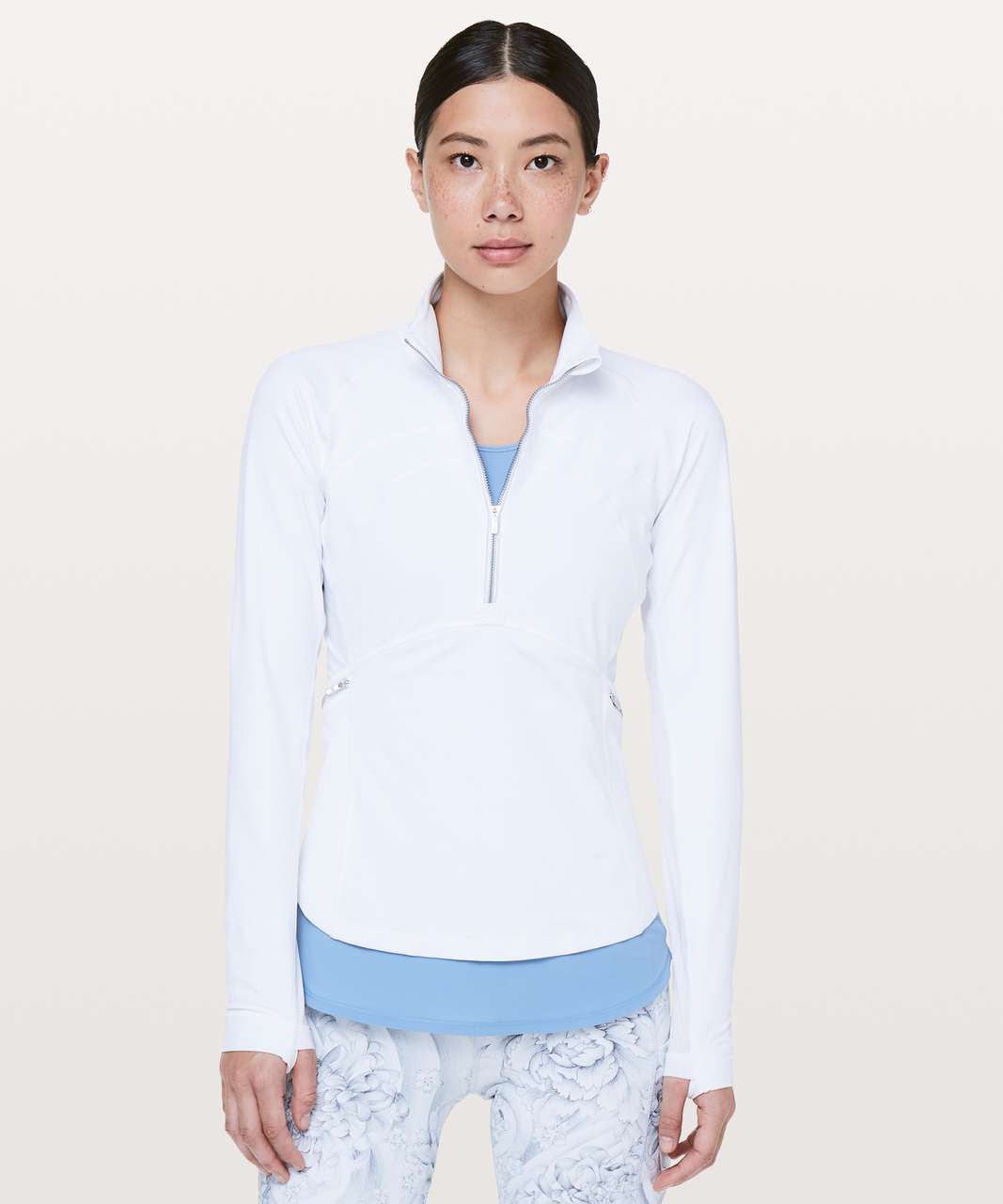 Lululemon Front Of The Pack 1/2 Zip - White