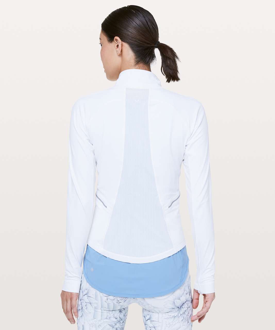 Lululemon Front Of The Pack 1/2 Zip - White