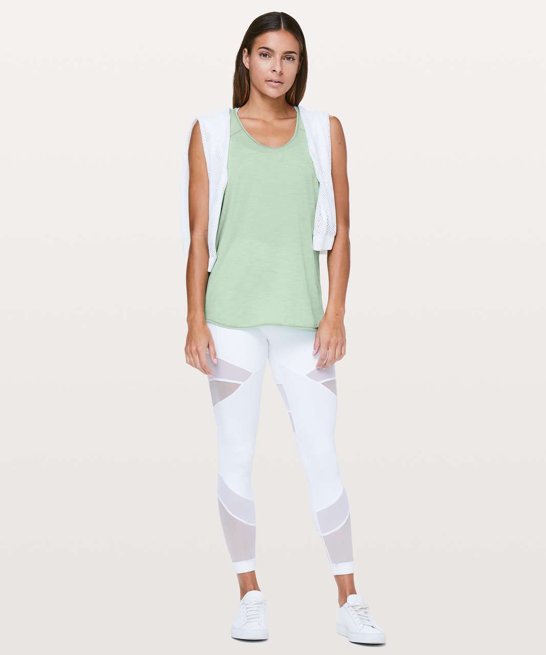 Lululemon Essential Tank - Heathered Opal Green