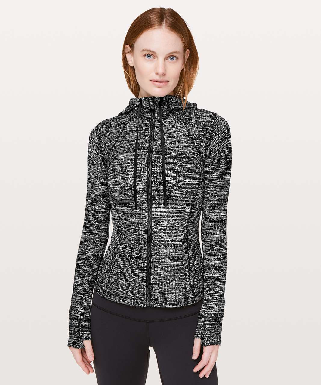 Lululemon Hooded Define Jacket *Nulu - Twillines White Black