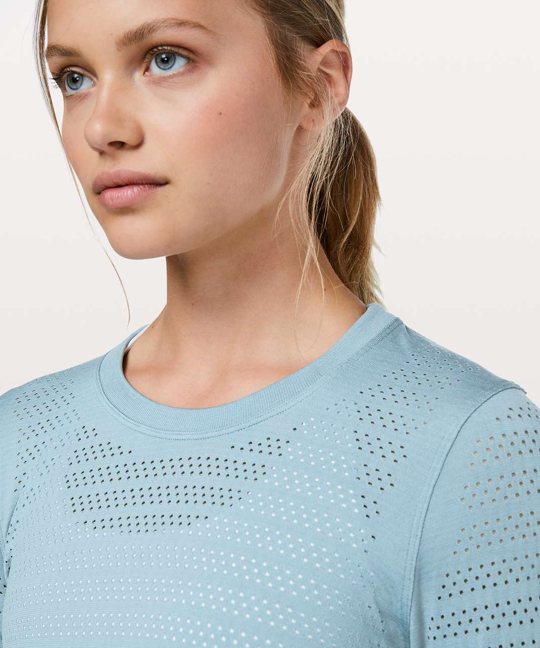 Lululemon Breeze By Long Sleeve *Squad - Cascade Blue / Cascade Blue