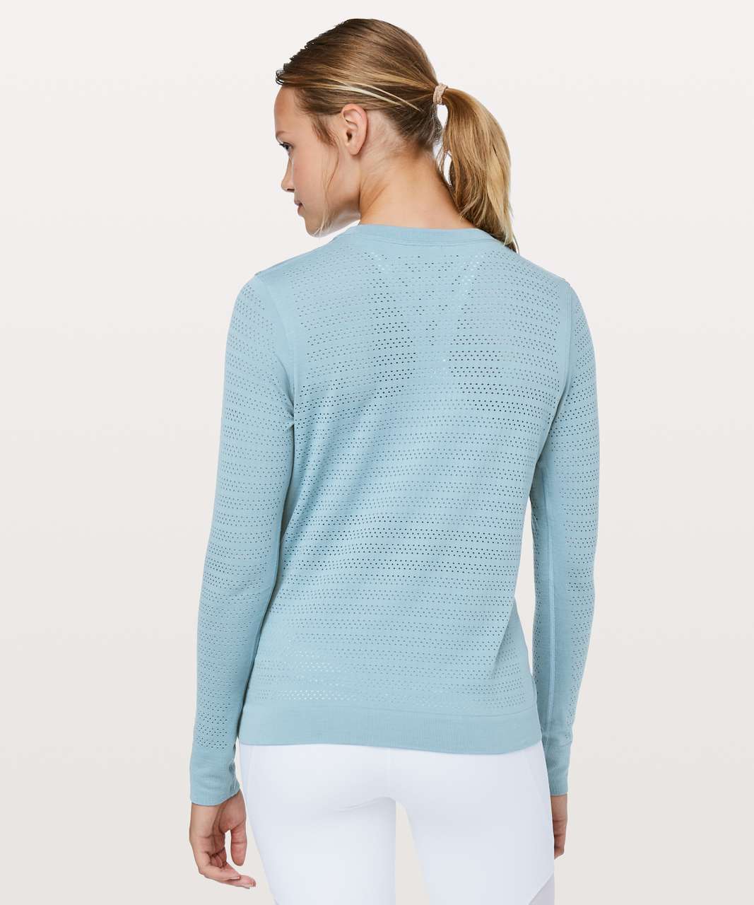 Lululemon Breeze By Long Sleeve *Squad - Cascade Blue / Cascade Blue