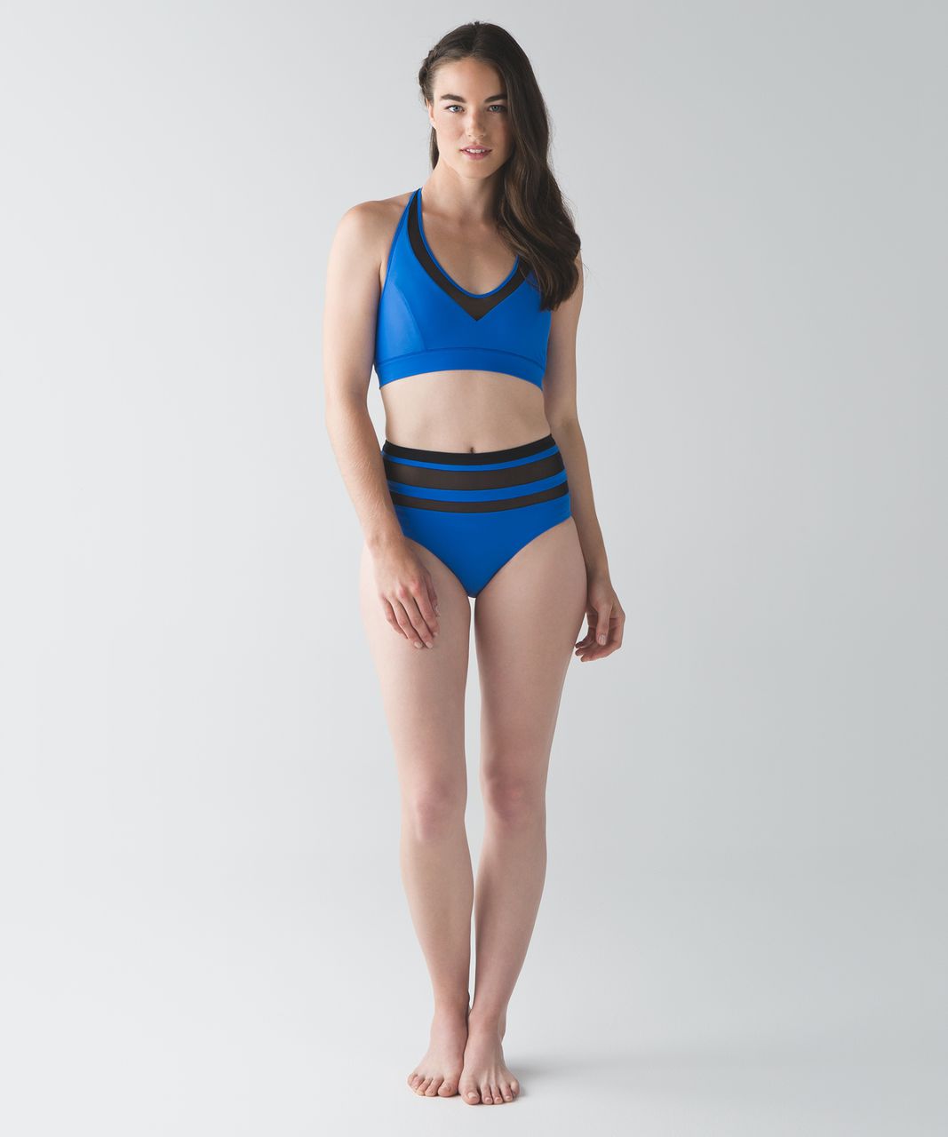 Lululemon Race With Me Top - Pipe Dream Blue / Black