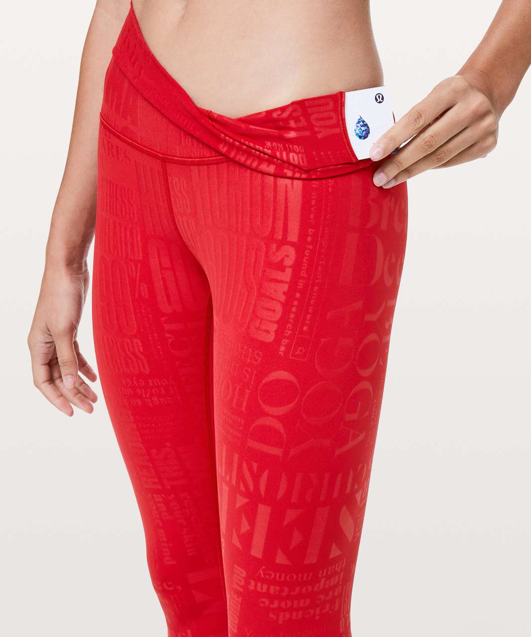 Lululemon Wunder Under High-Rise Full-On Luxtreme Manifesto Red leggings