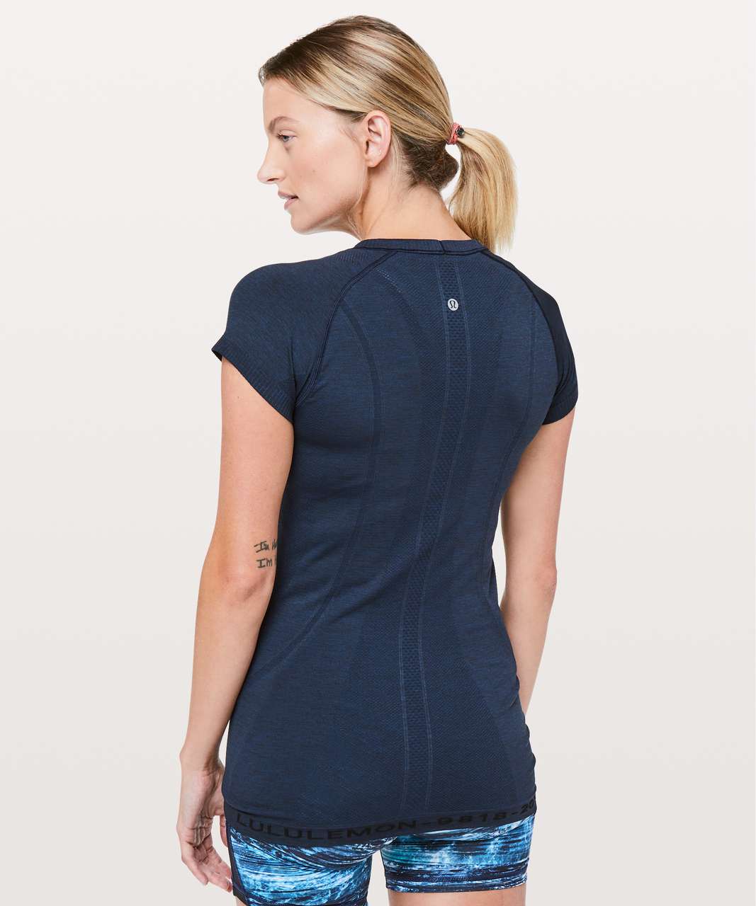 Lululemon Swiftly Tech Short Sleeve Crew *20Y Collection - True Navy / Black